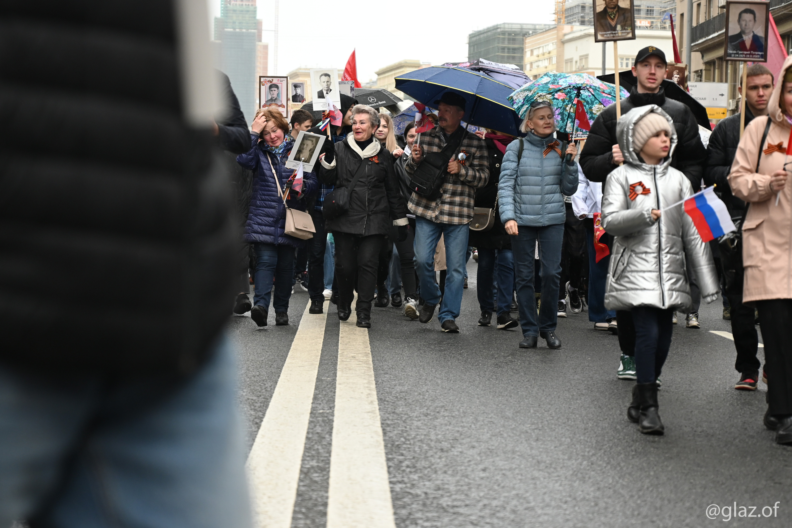 Бессмертный полк. 9-е мая 2022 года. Фотограф Москва Александр Глазов