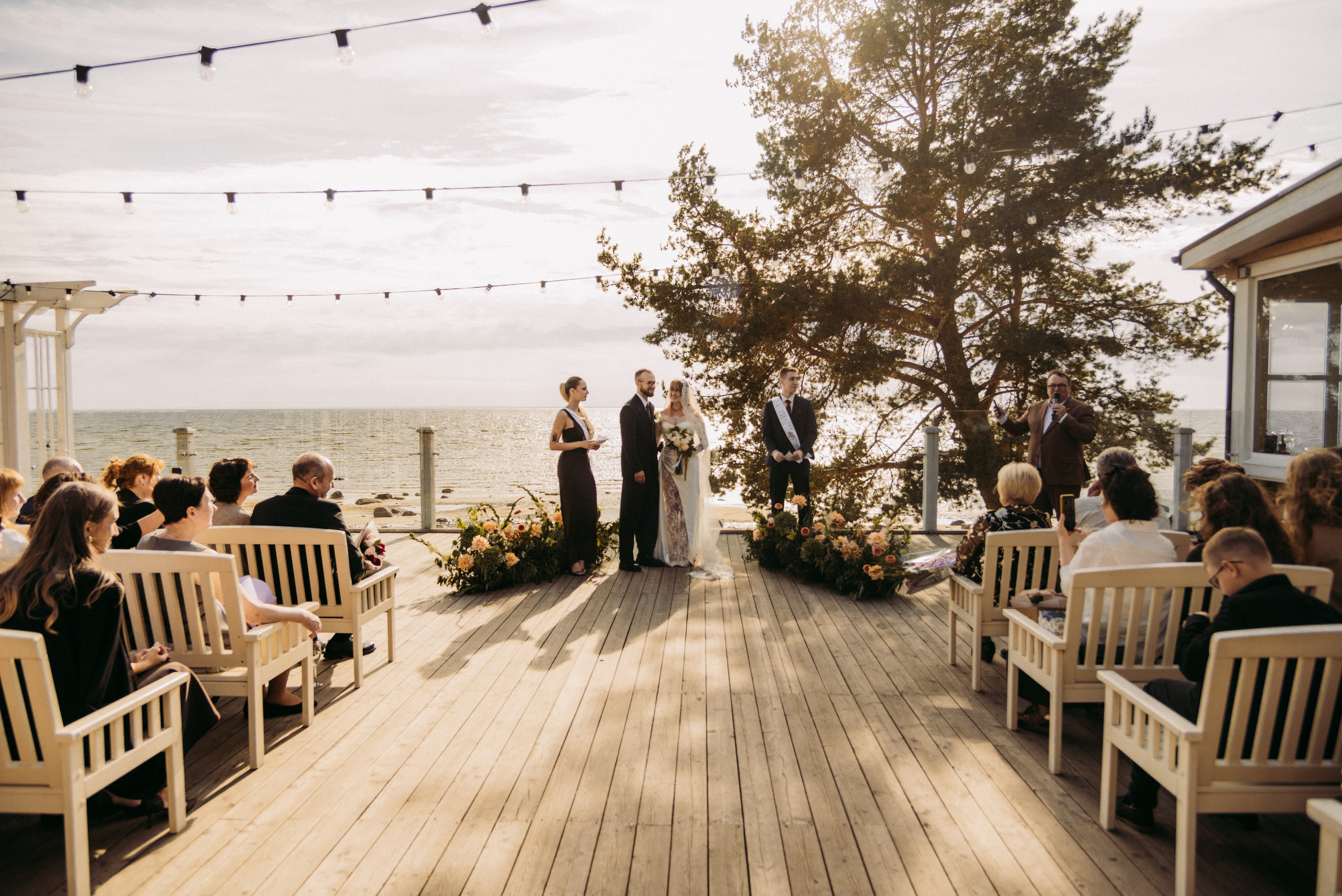 Выездная церемония у залива. Семейный, Свадебный фотограф СПБ Питер— Романова Екатерина