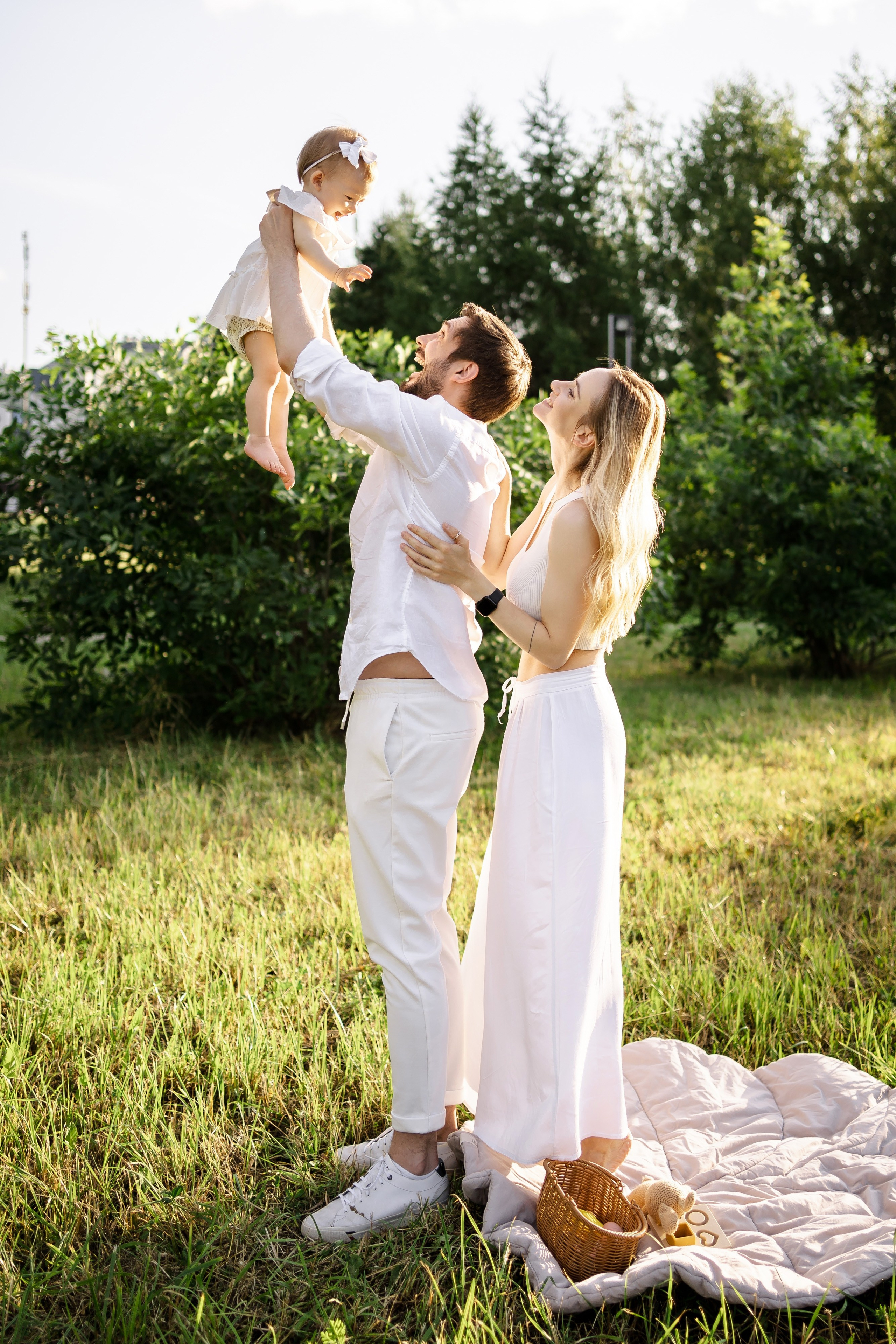 Олеся, Денис и Даниэла. Свадебный фотограф в Москве Яна Деньгина