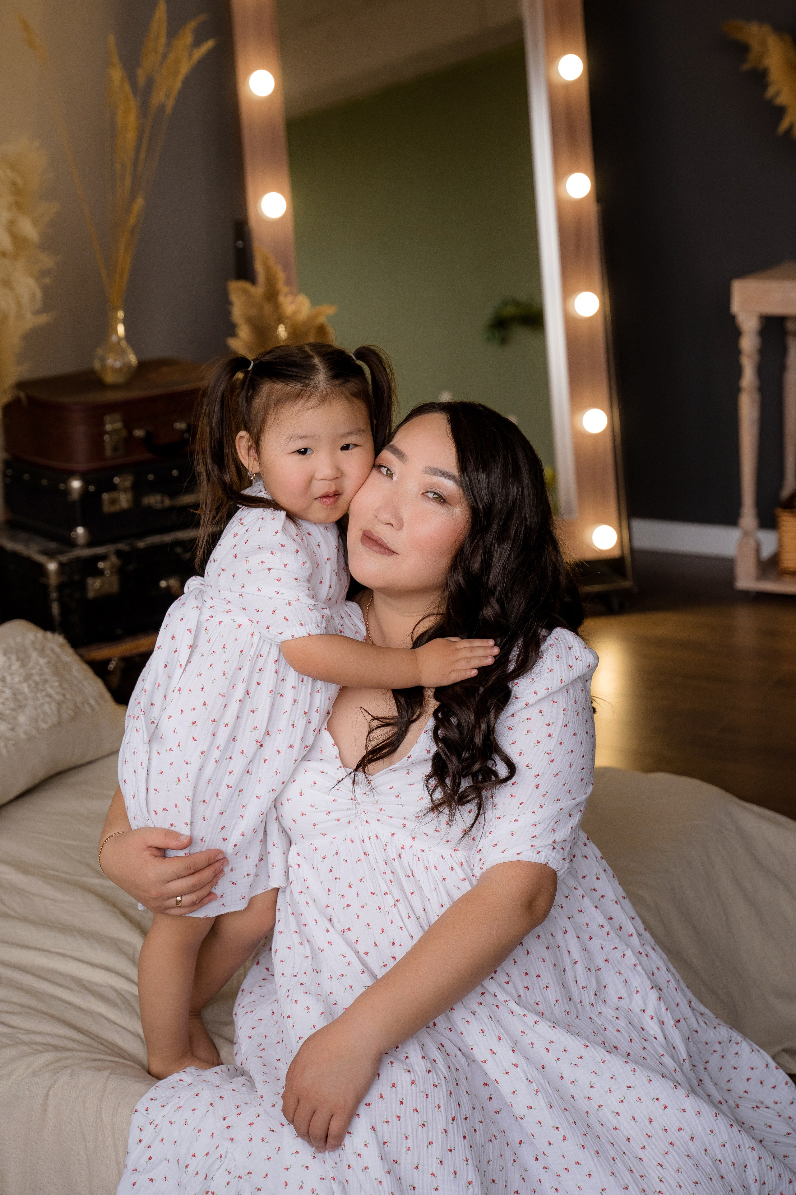 Платья Family look. Фотостудия Малина в городе Улан-Удэ. Фотограф Ирина Жарникова