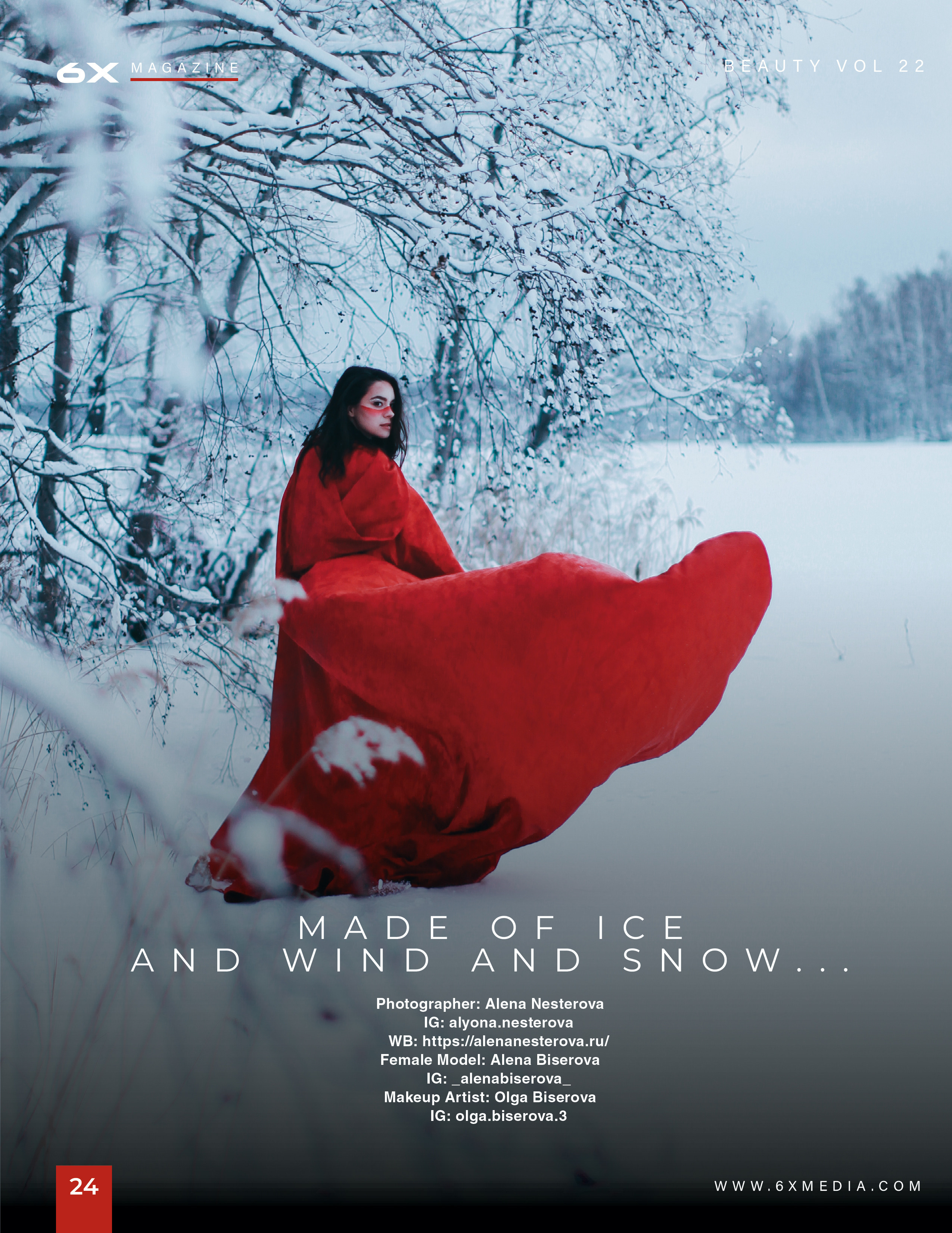 6X Magazine, San Diego, California. Портретный арт-фотограф в Екатеринбурге Алена Нестерова