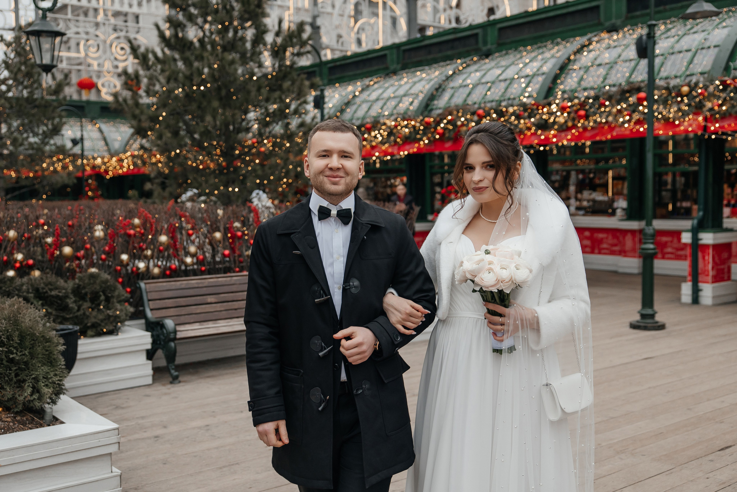 Свадебная фотосессия на Новогодней Ярмарке в Москве