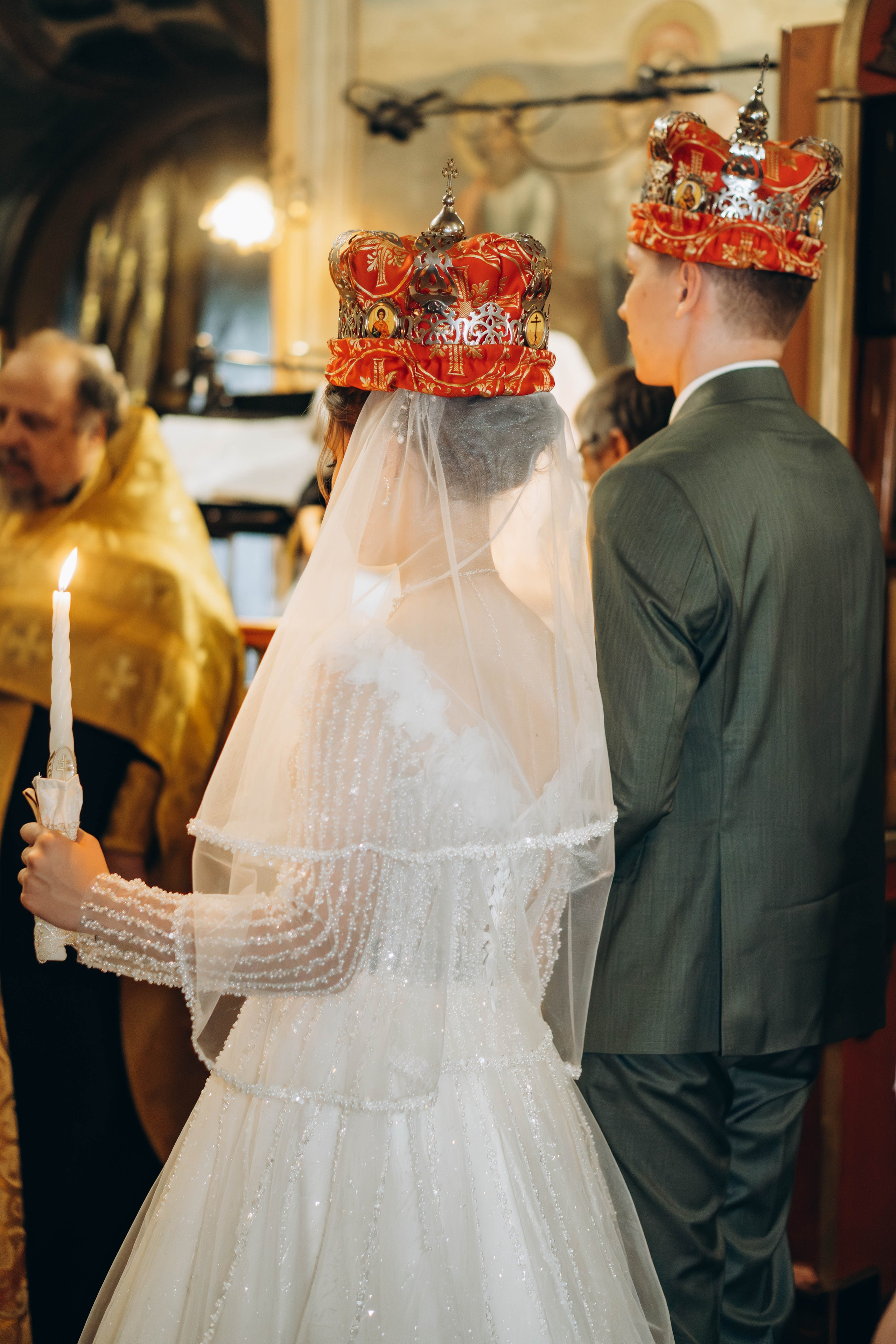 Венчание Поликарпа и Антонины Церковь Рождества Христова. Фотограф Москва Валерия Веденина