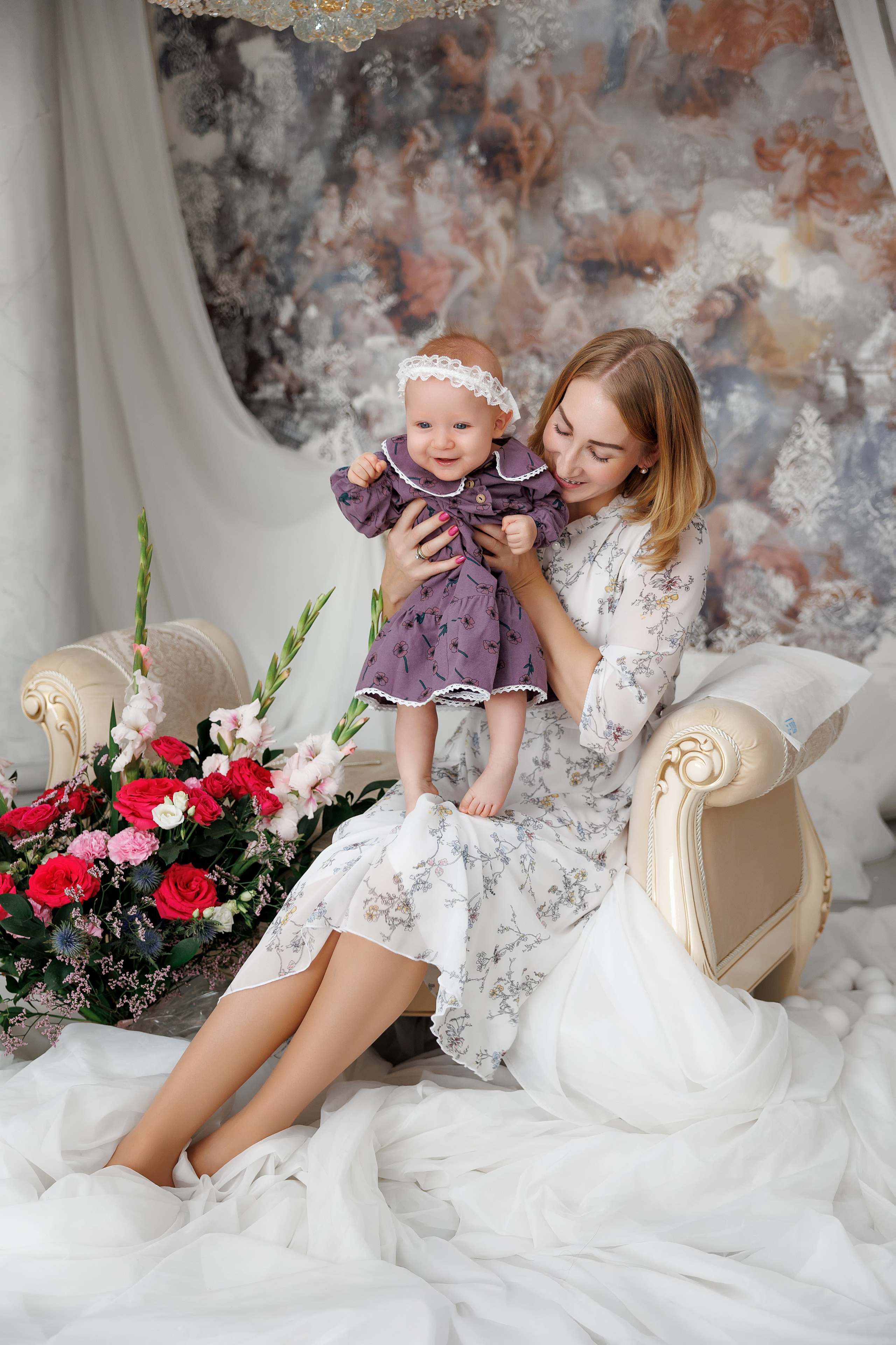 Семейная фотосессия в студии. Фотограф Анастасия Сынкова в Санкт-Петербурге