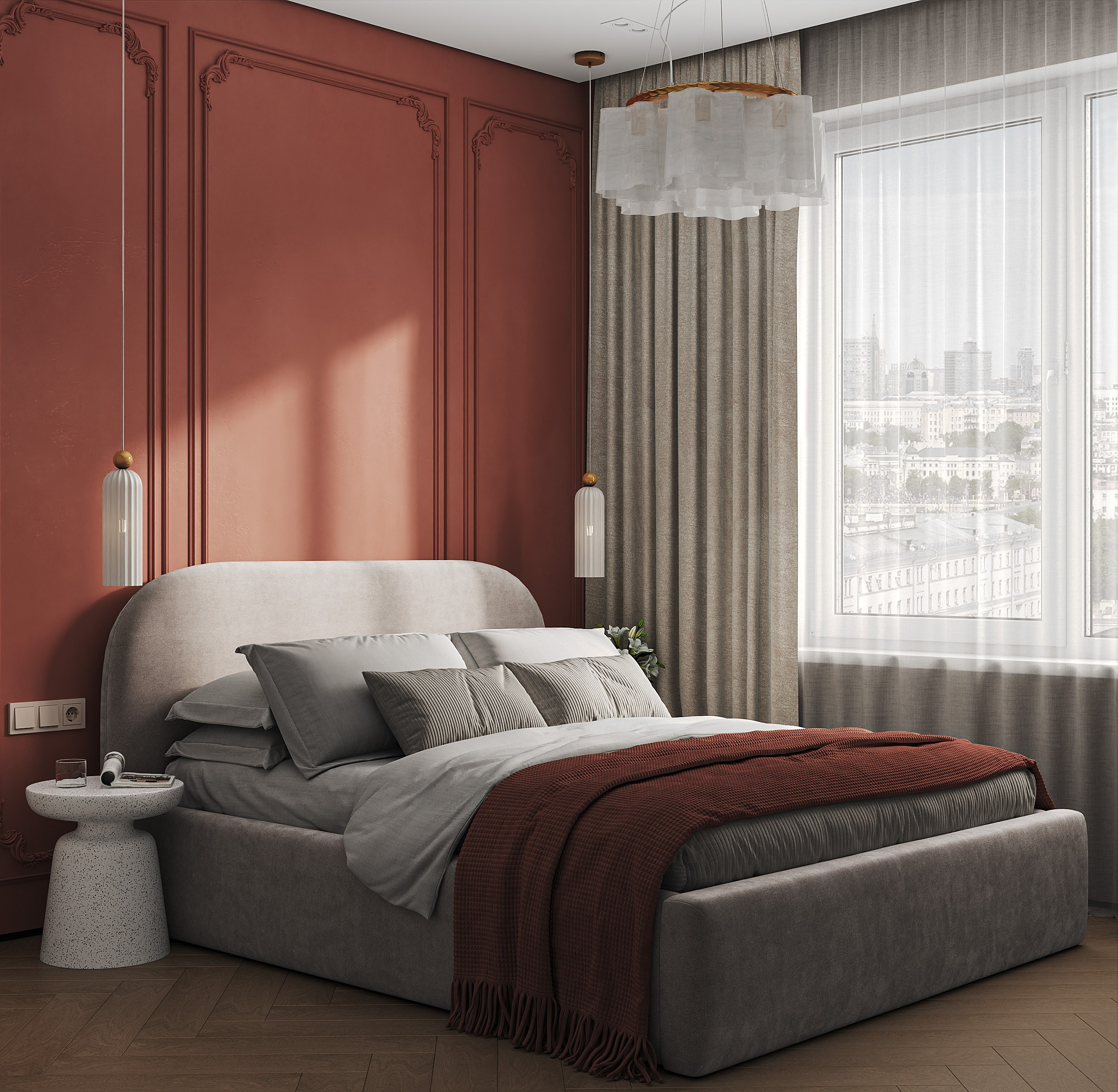 Яркая, сочная и уютная 1-комнатная квартира 🧡