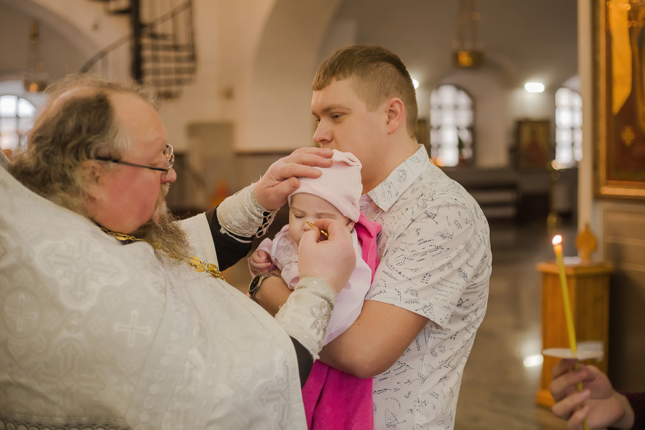 Крещение Вероники. Храм Веры, Надежды, Любови. Семейный фотограф в Сургуте