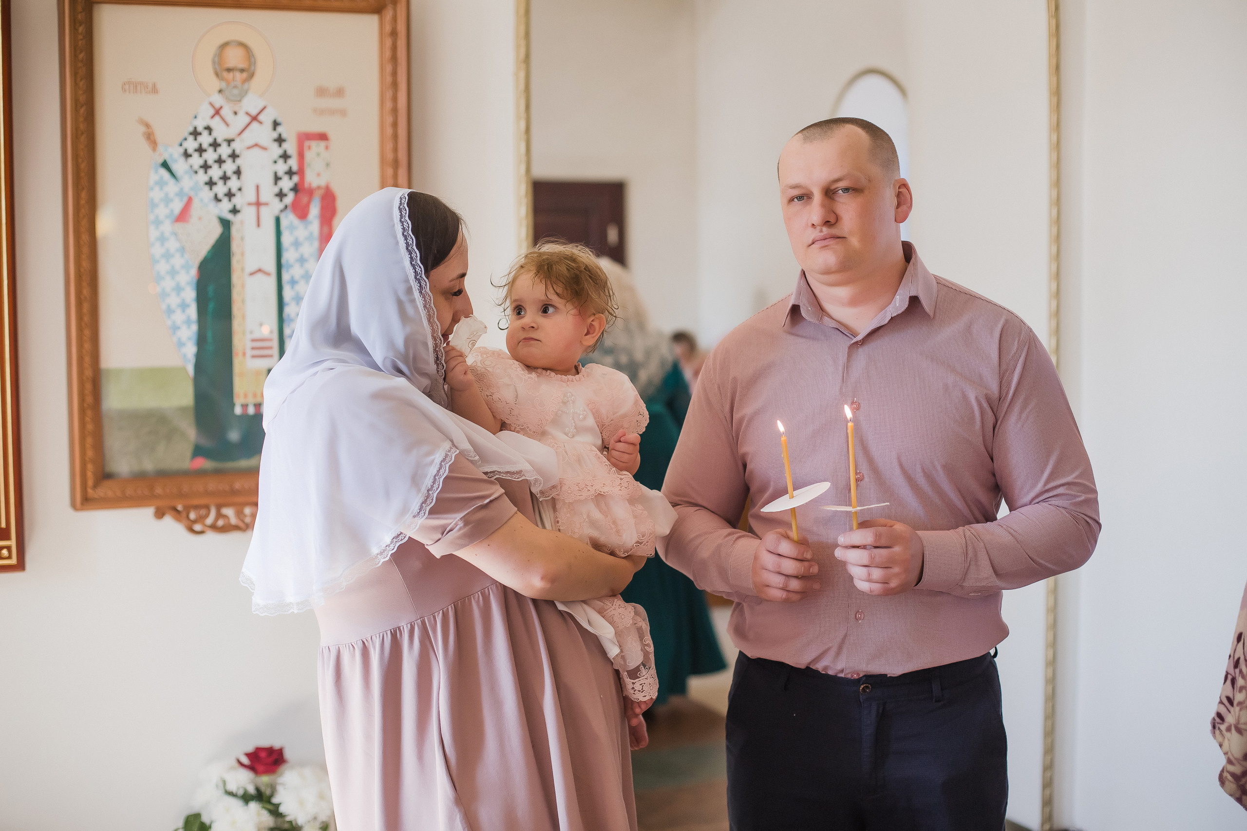 Крещение Ариши. Храм Александра Невского. Семейный фотограф в Сургуте