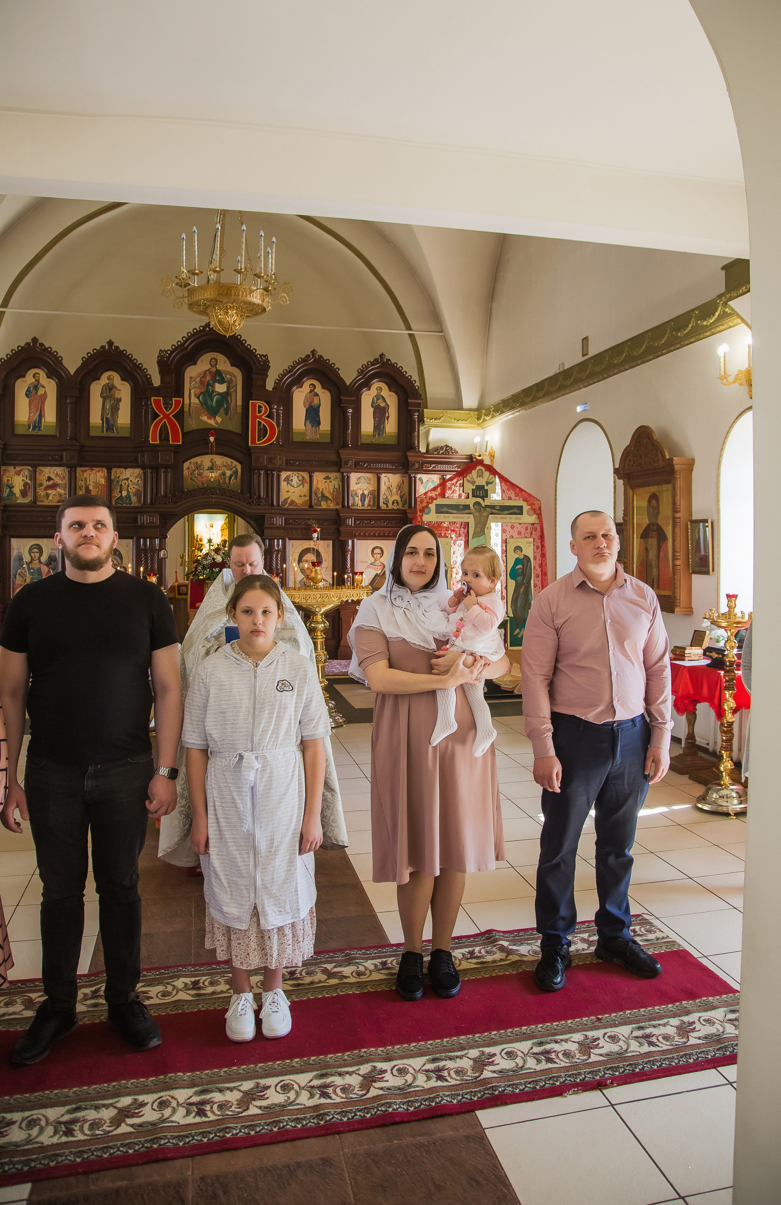 Крещение Ариши. Храм Александра Невского. Семейный фотограф в Сургуте