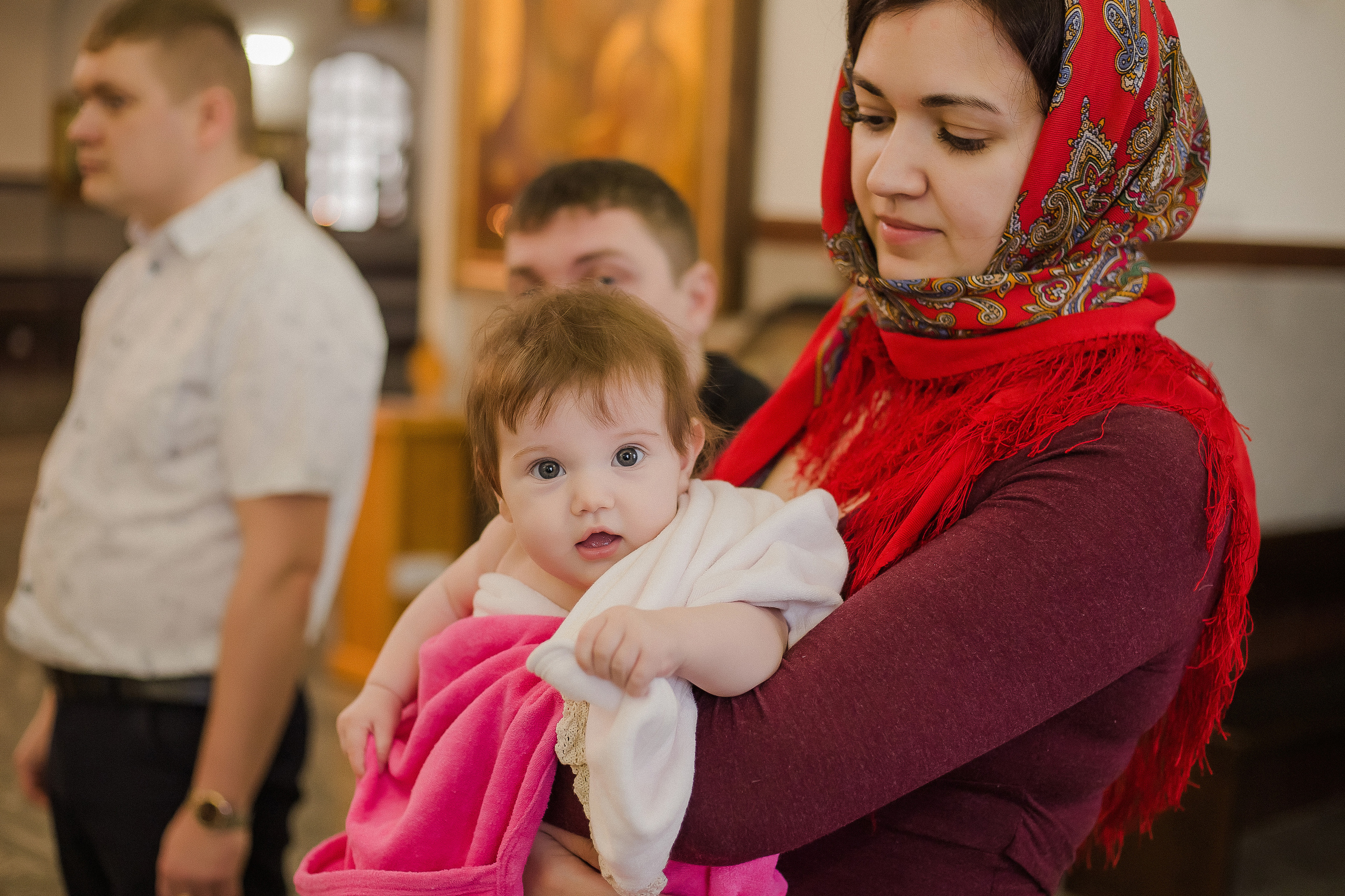 Крещение Вероники. Храм Веры, Надежды, Любови. Семейный фотограф в Сургуте