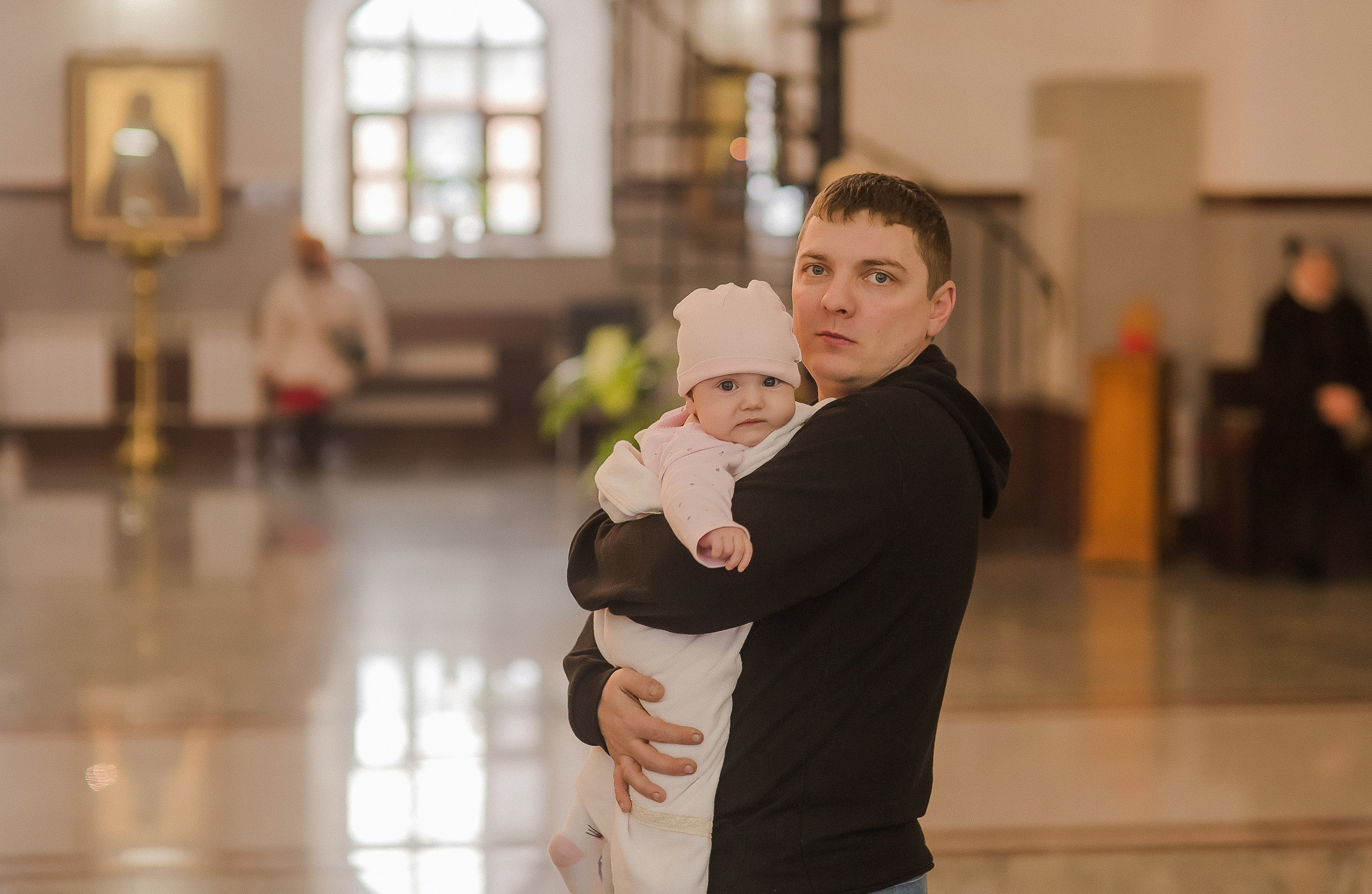 Крещение Вероники. Храм Веры, Надежды, Любови. Семейный фотограф в Сургуте
