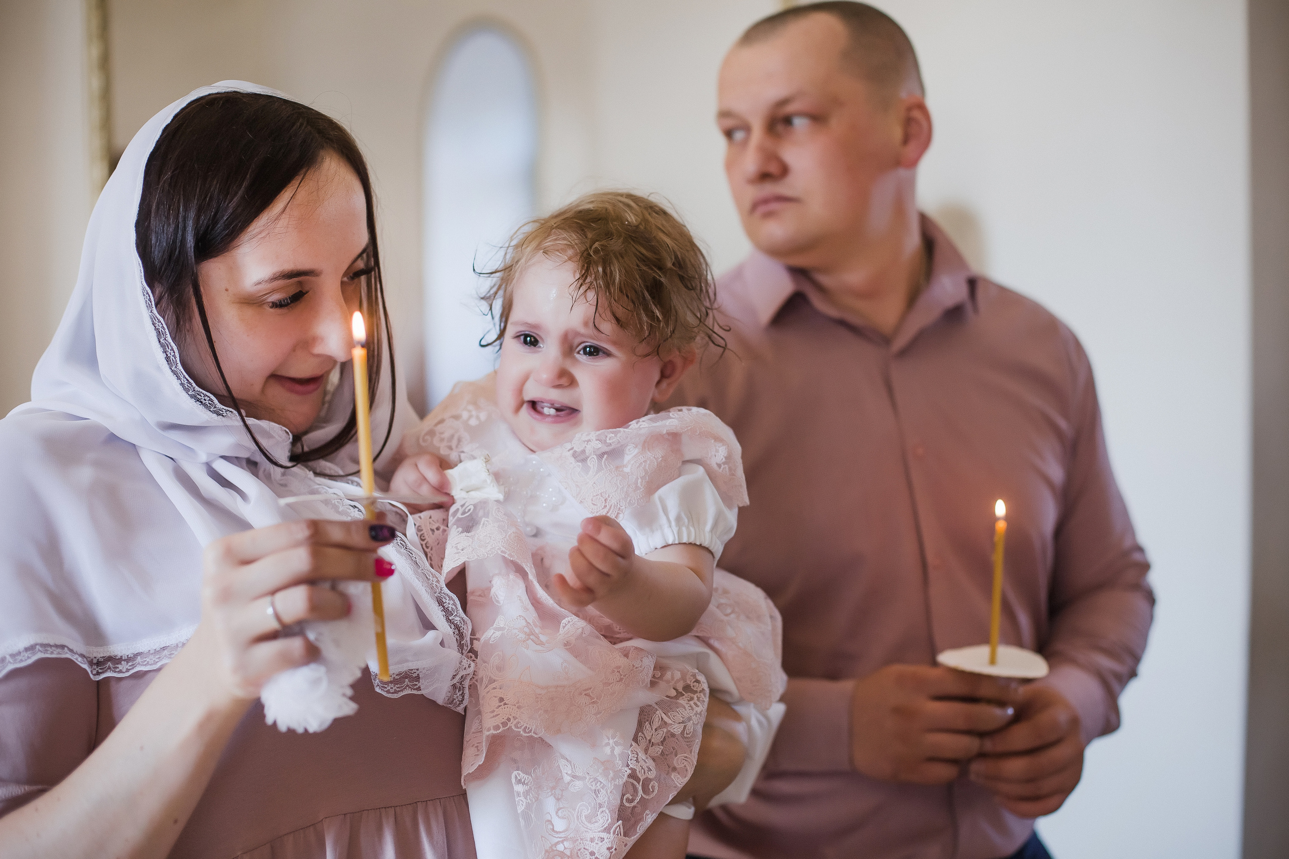 Крещение Ариши. Храм Александра Невского. Семейный фотограф в Сургуте