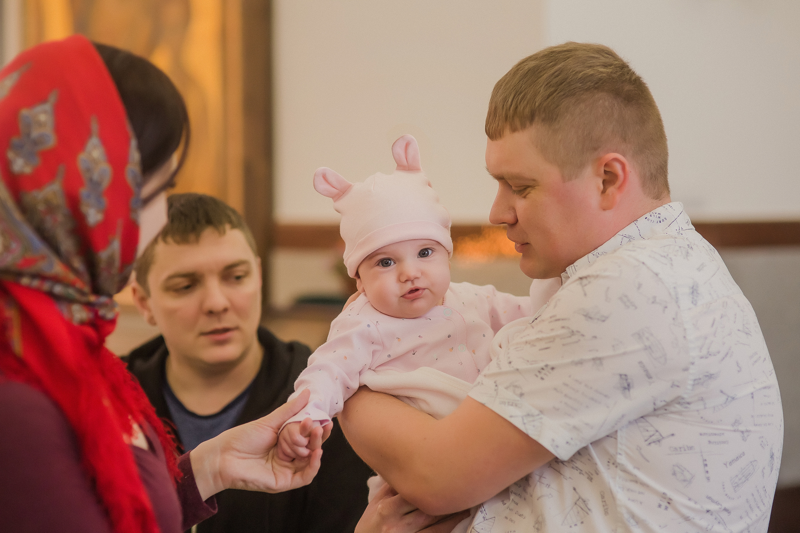 Крещение Вероники. Храм Веры, Надежды, Любови. Семейный фотограф в Сургуте