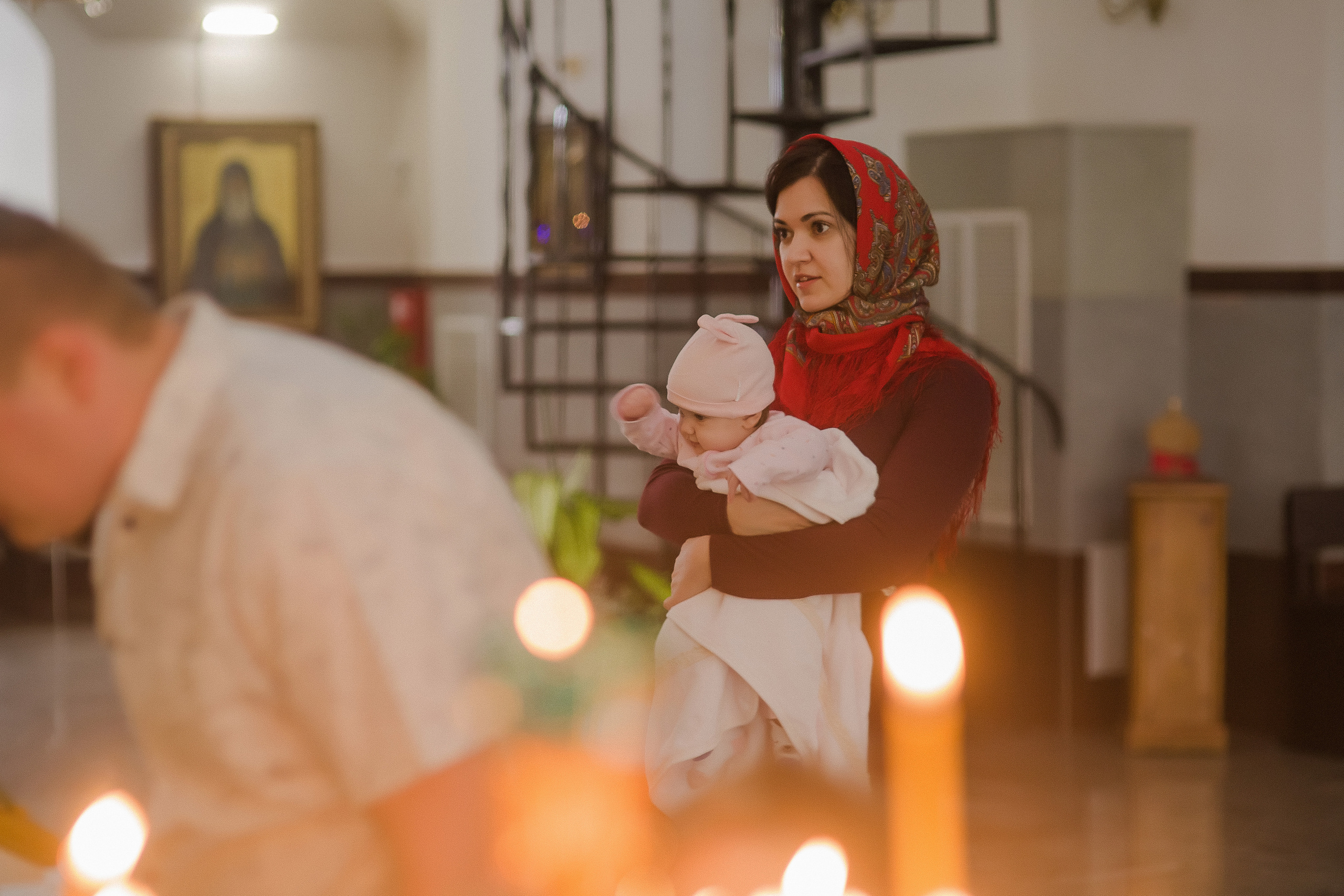 Крещение Вероники. Храм Веры, Надежды, Любови. Семейный фотограф в Сургуте
