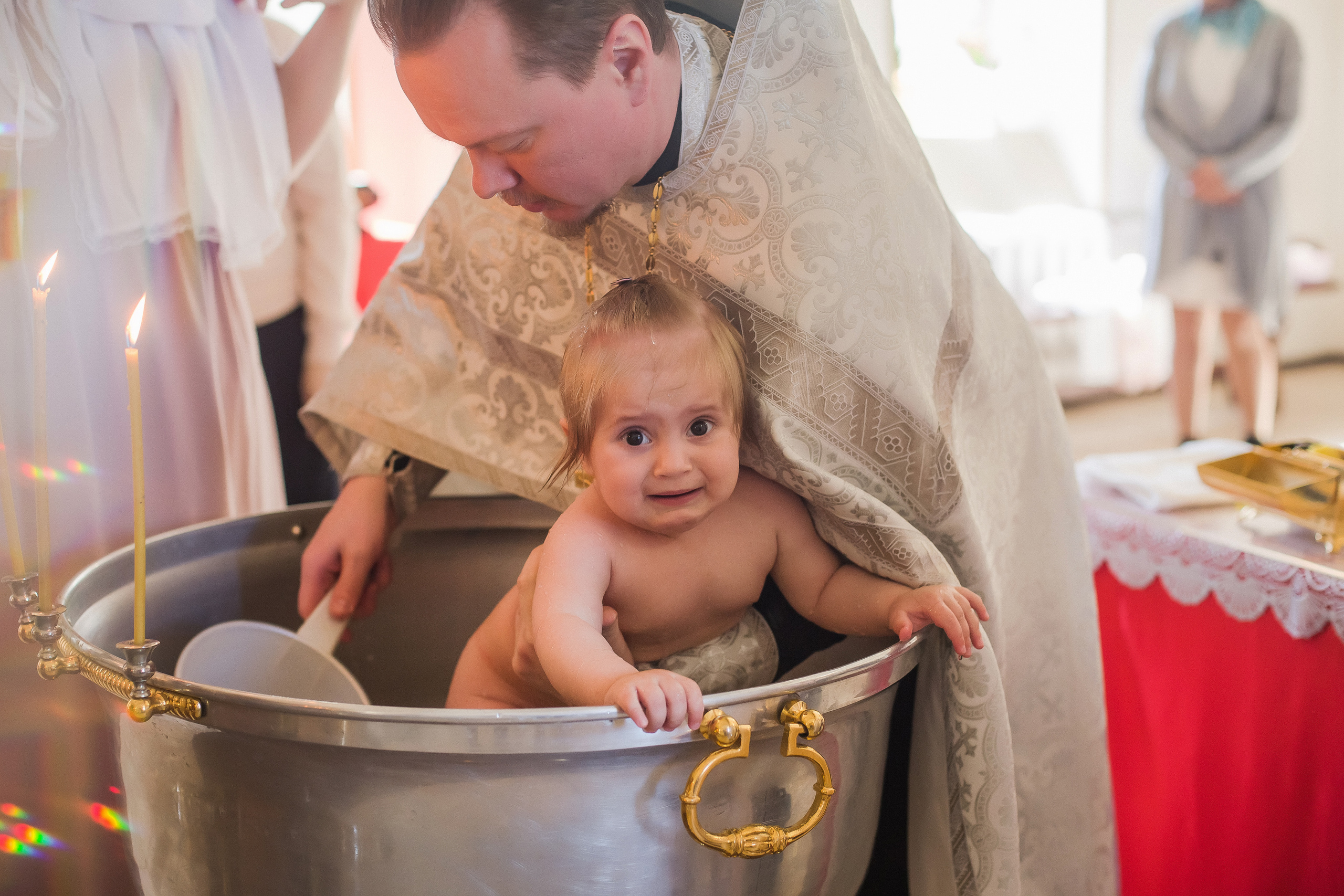 Крещение Ариши. Храм Александра Невского. Семейный фотограф в Сургуте