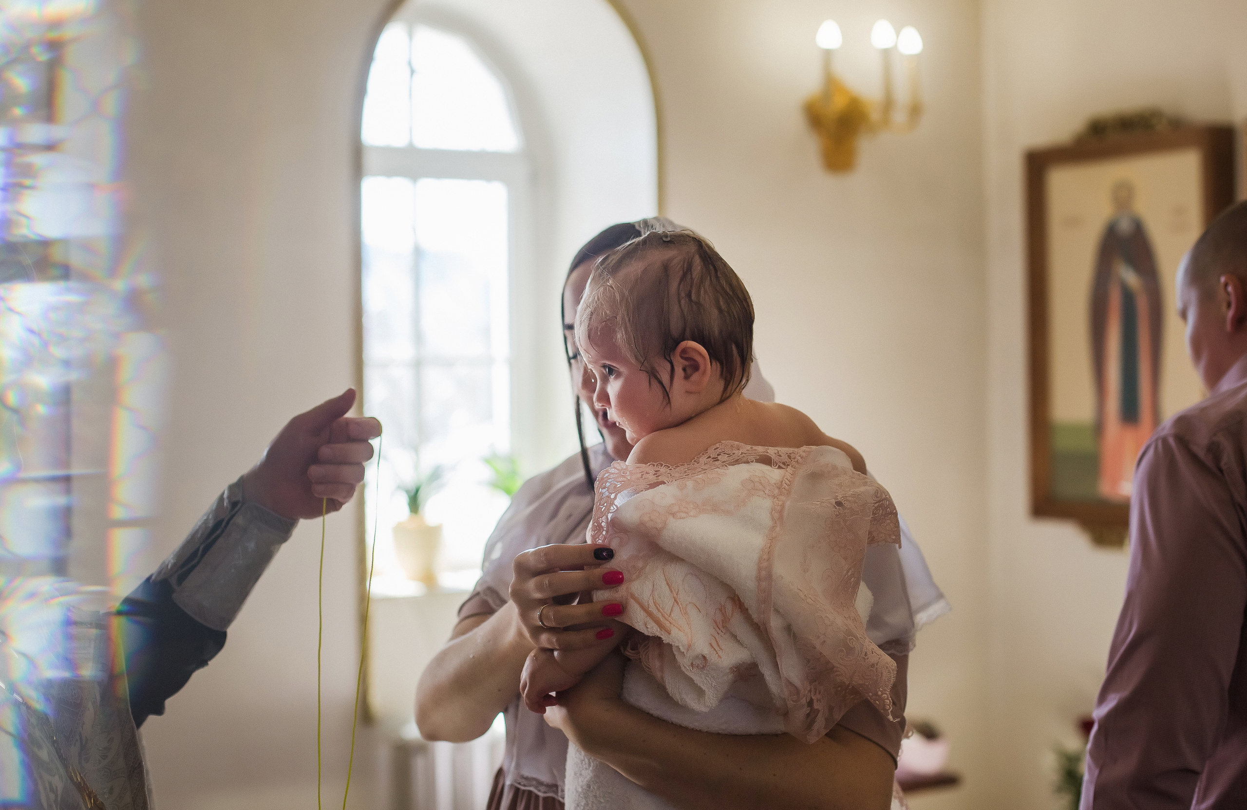 Крещение Ариши. Храм Александра Невского. Семейный фотограф в Сургуте