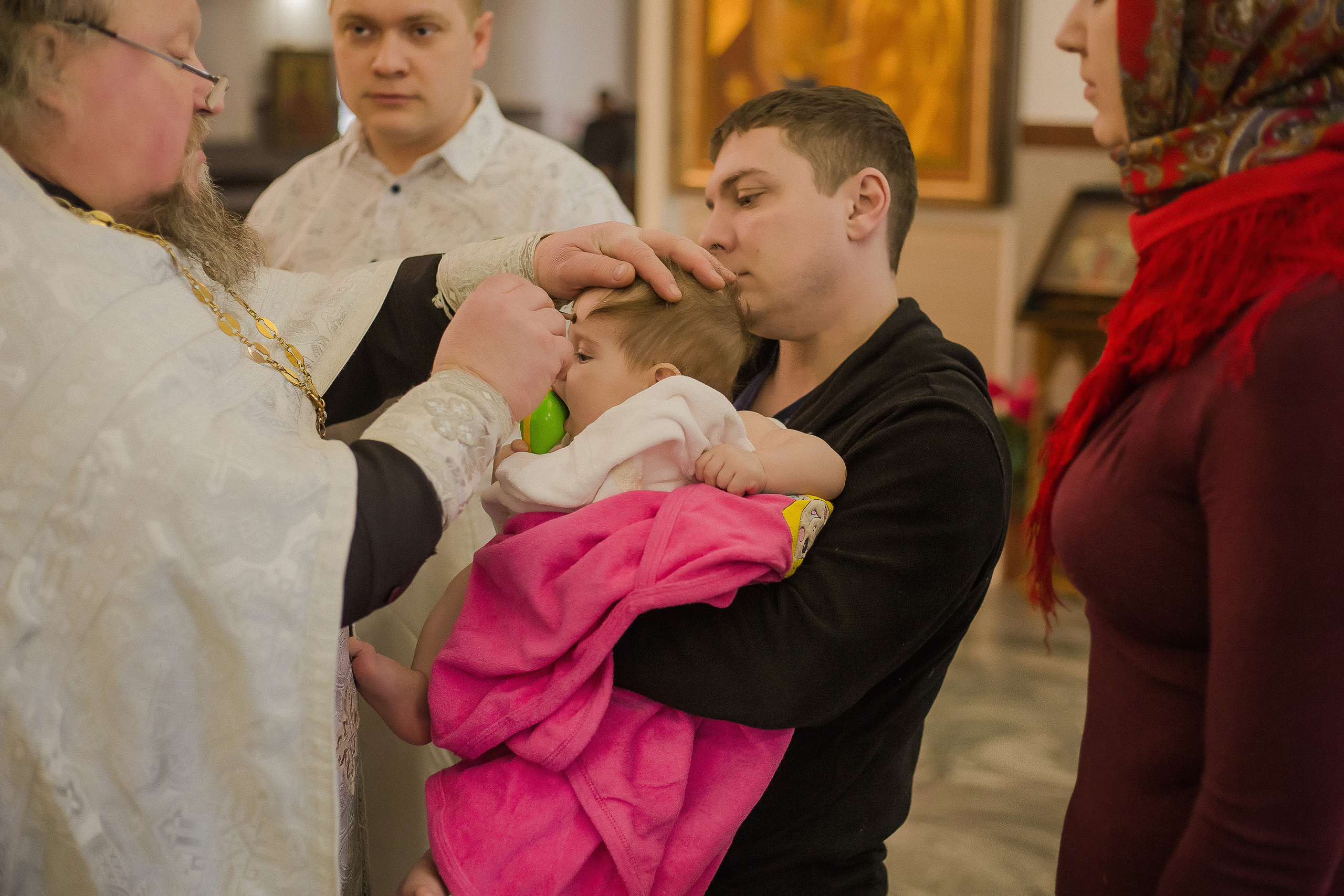 Крещение Вероники. Храм Веры, Надежды, Любови. Семейный фотограф в Сургуте
