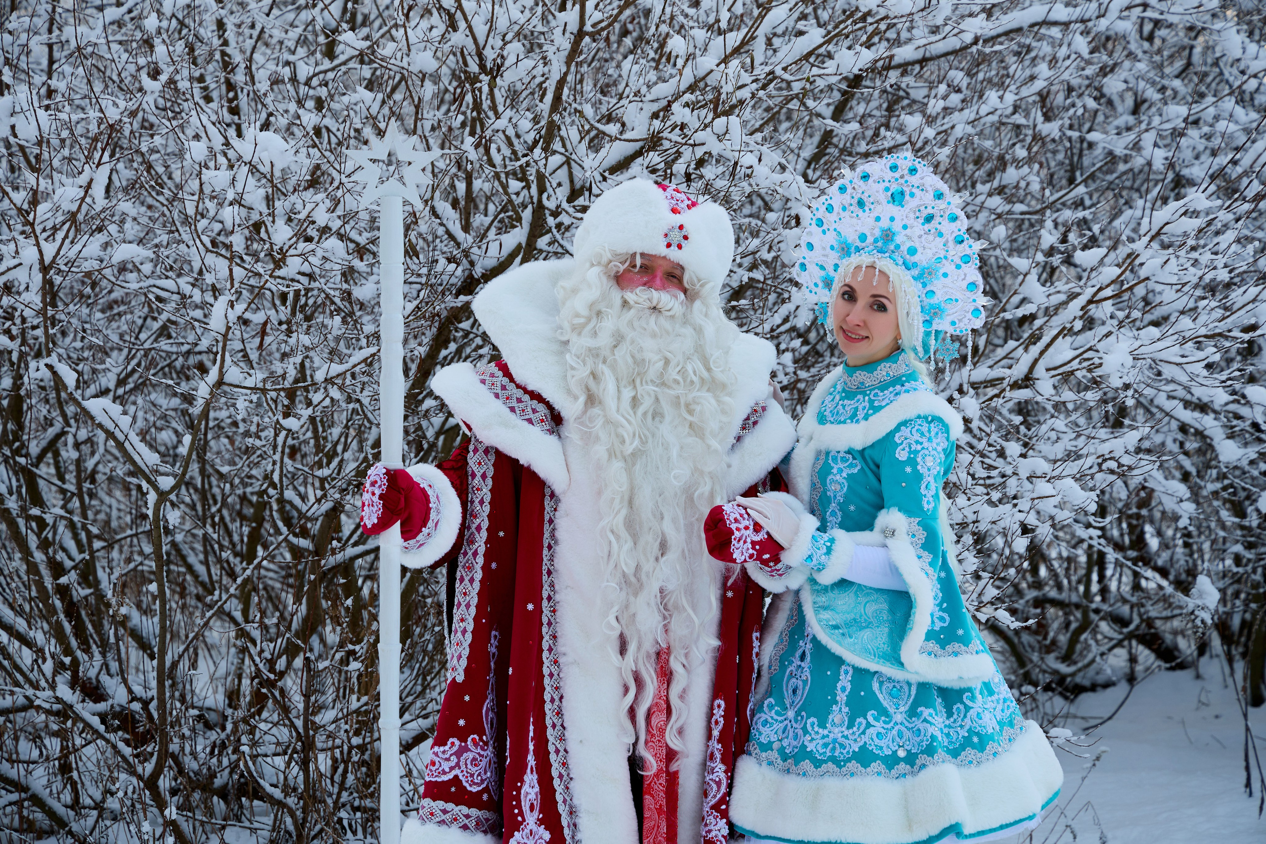 Дед Мороз и Снегурочка. Свадебный фотограф Москва и Московская область Борисов Сергей