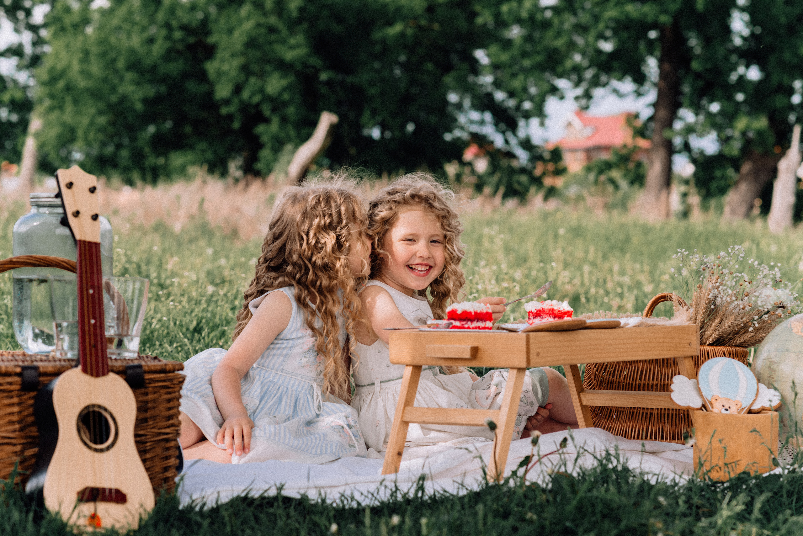 Полёт на воздушном шаре. Приключения Майи и Евы. Детский и семейный фотограф Катерина Мишина