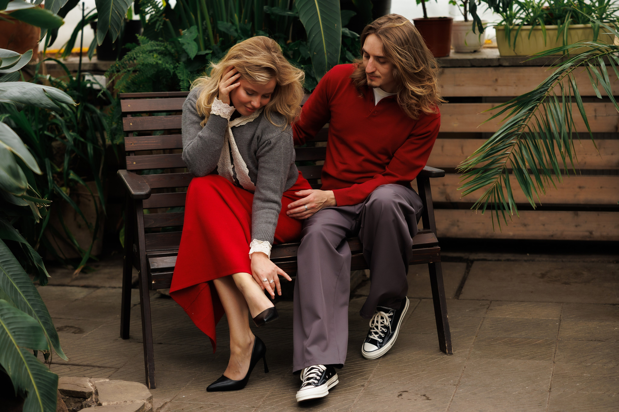 Предложение в оранжерее. Свадебный и семейный фотограф в Москве Красинская Мария