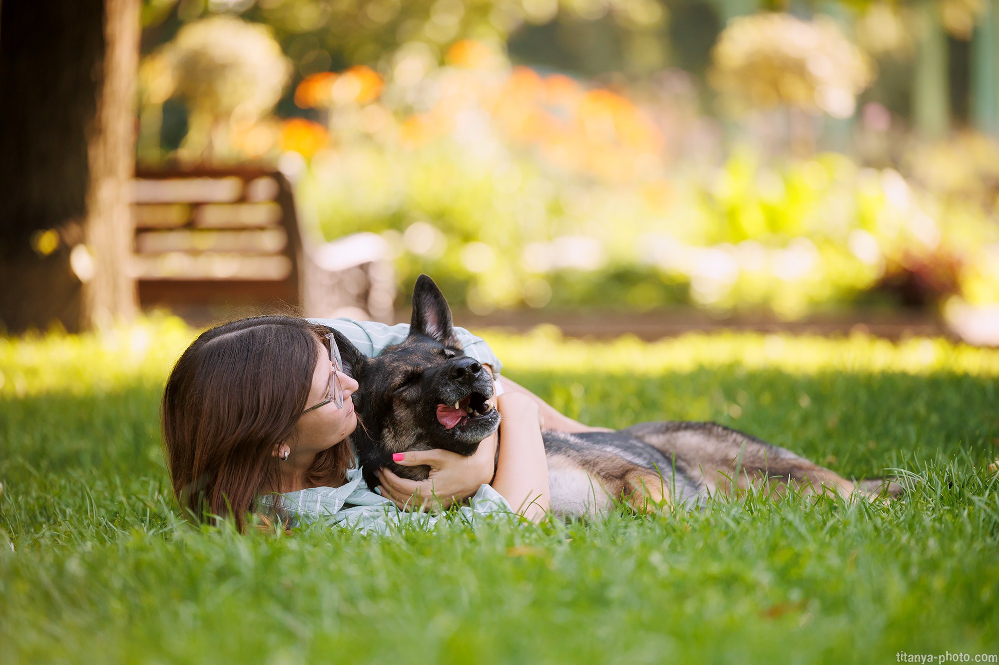 Маша и Харпи. Фотограф собак, фотограф-анималист Аня Титова (Titanya). Москва