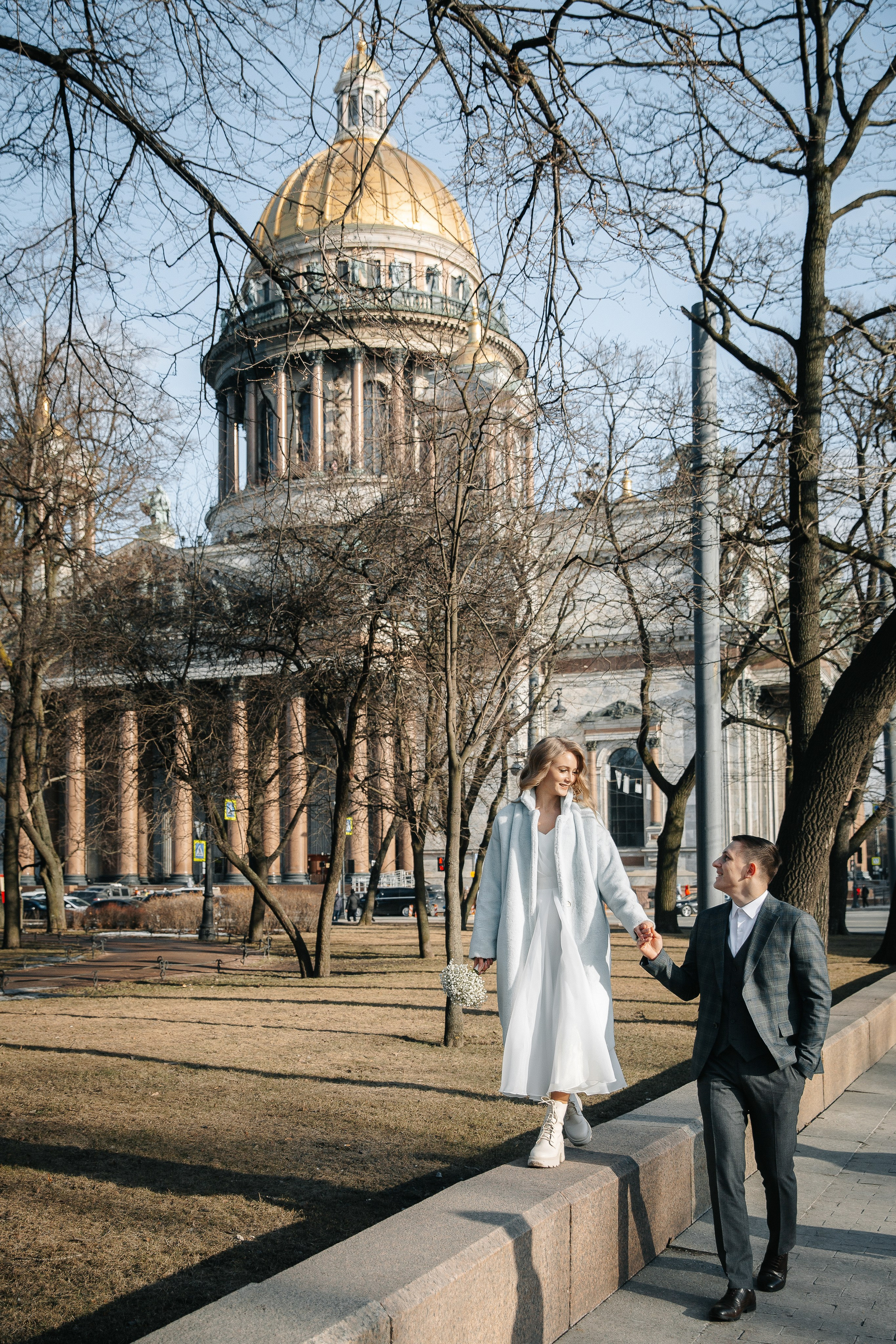 ДВОРЕЦ № 1 | Март, Исаакий, Английская набережная. Свадебный фотограф в Санкт-Петербурге Полина Корзухина