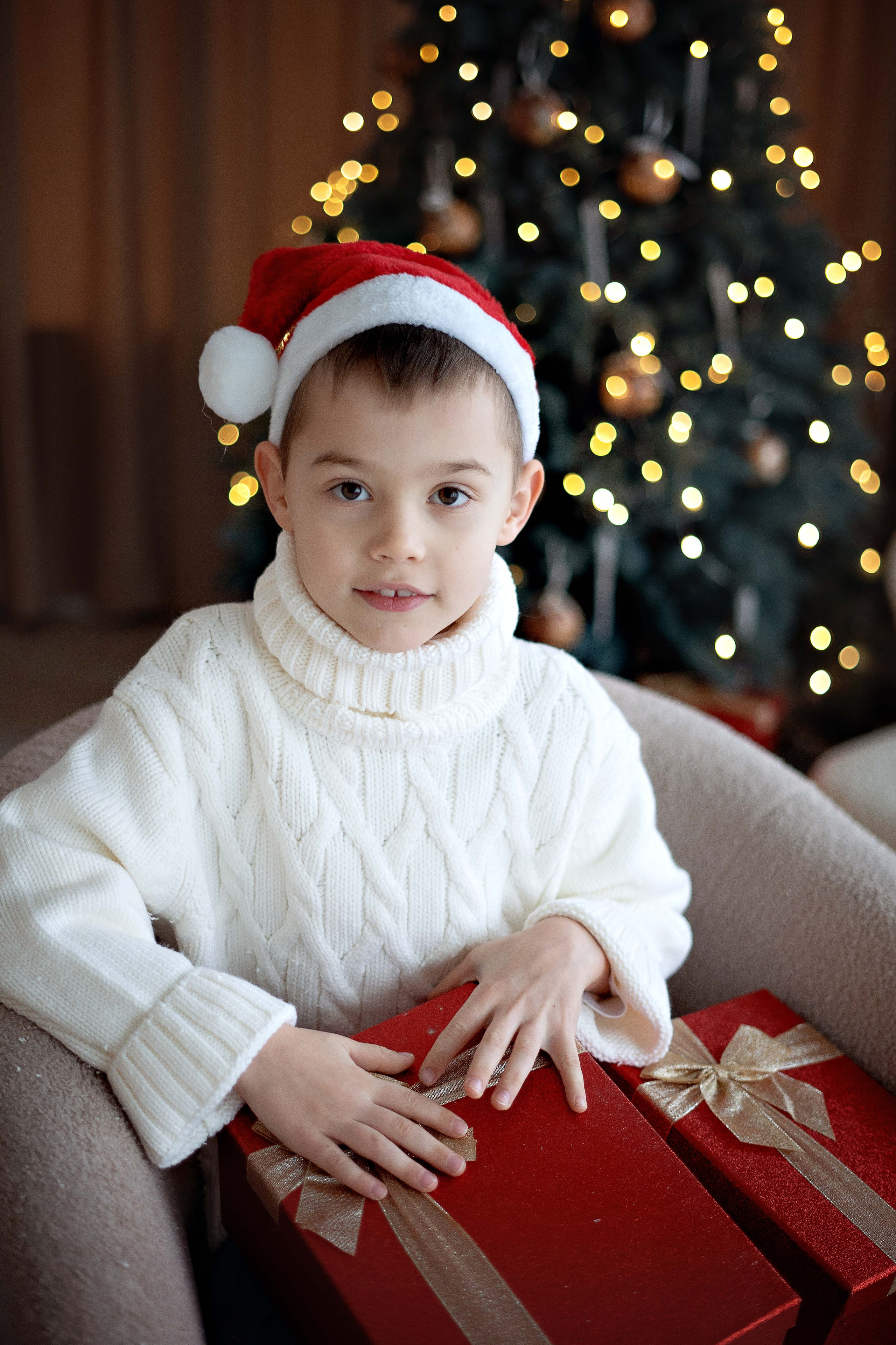 Новогодняя фотосессия в студии ZOOM. Семейный и детский фотограф в Москве Екатерина Офицерова