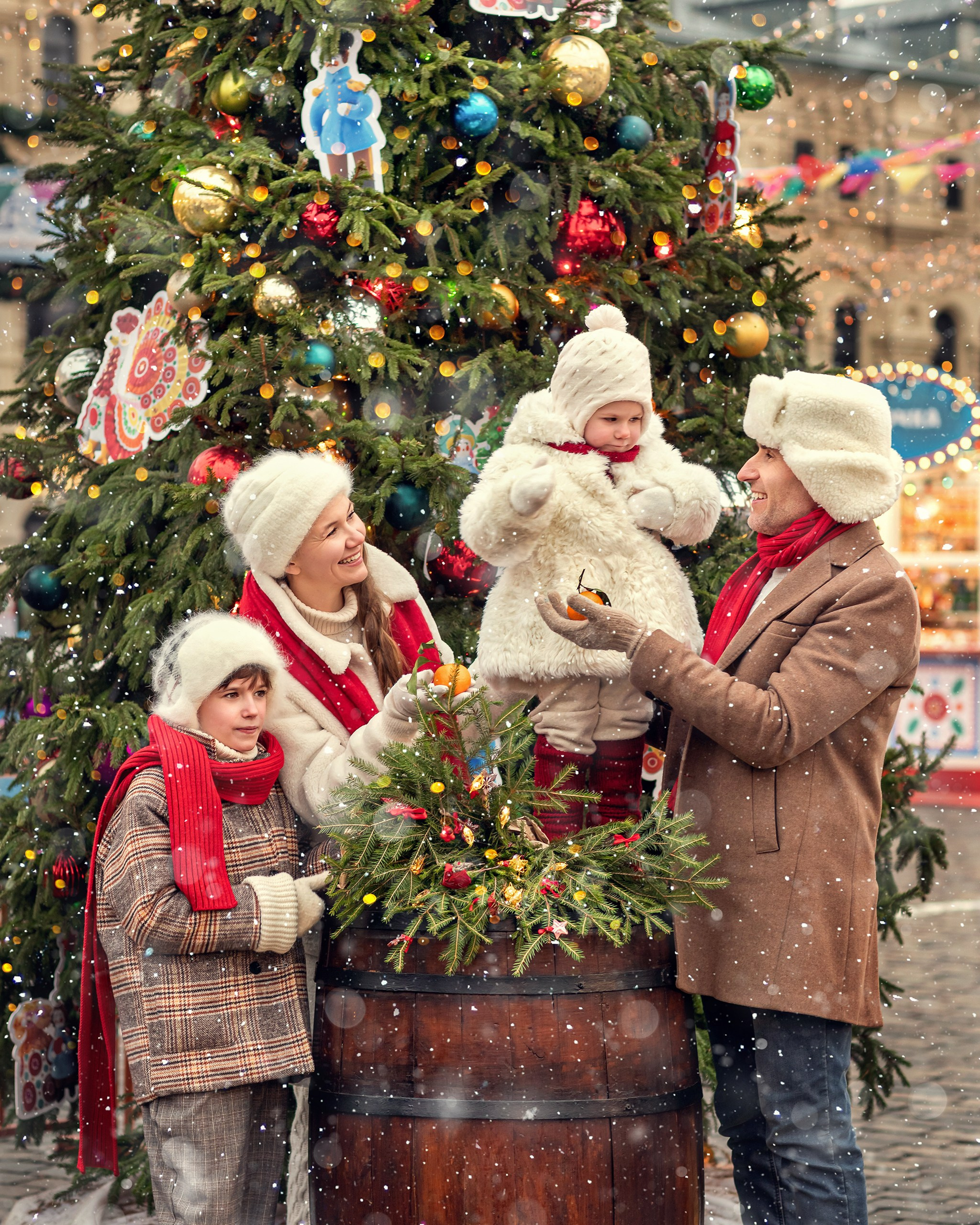 Семейная съемка на Красной площади. Детский и семейный фотограф Елена Михайлова в Москве