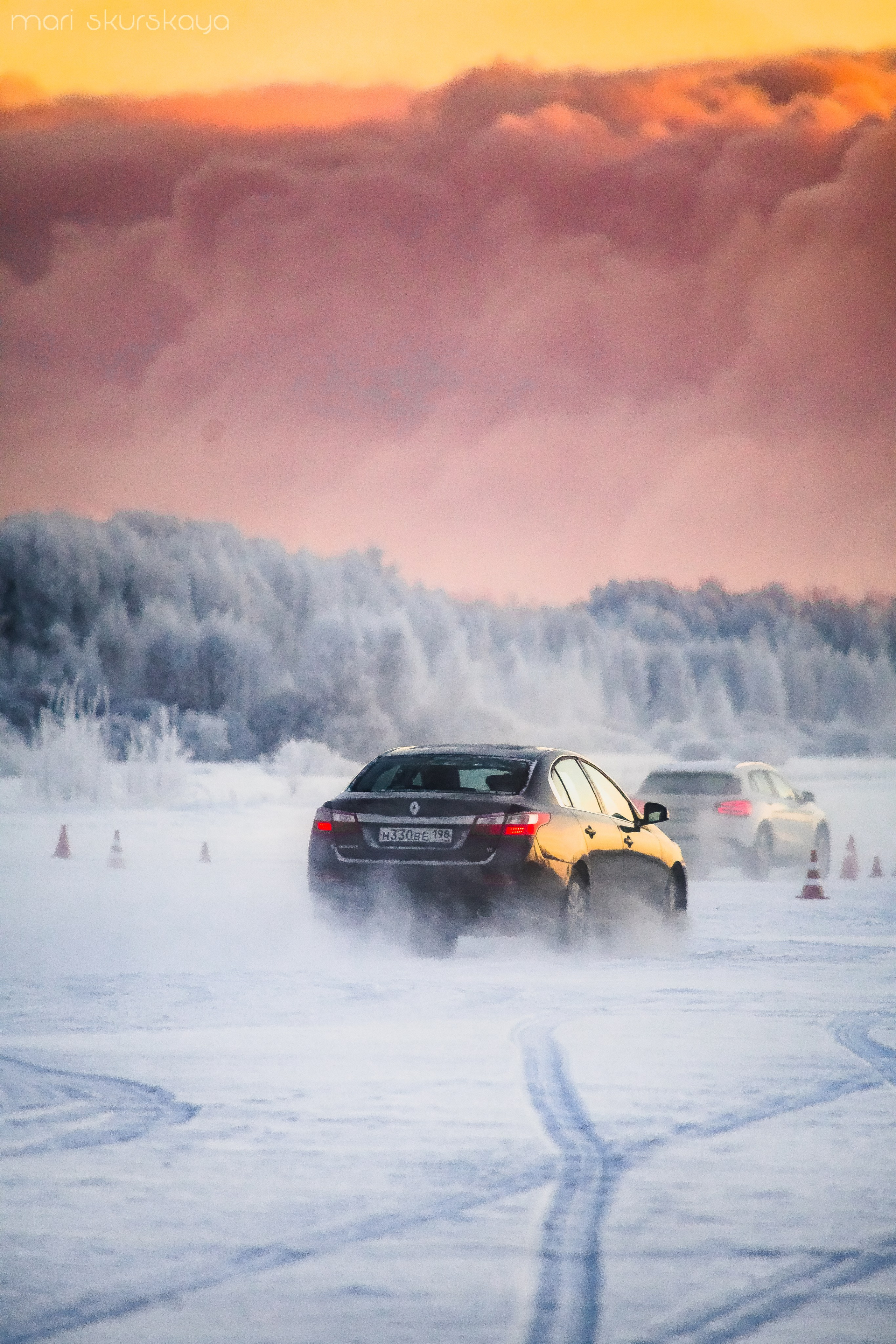 Контраварийная практика вождения автомобиля. Мотофотограф в Санкт-Петербурге Мария Скурская