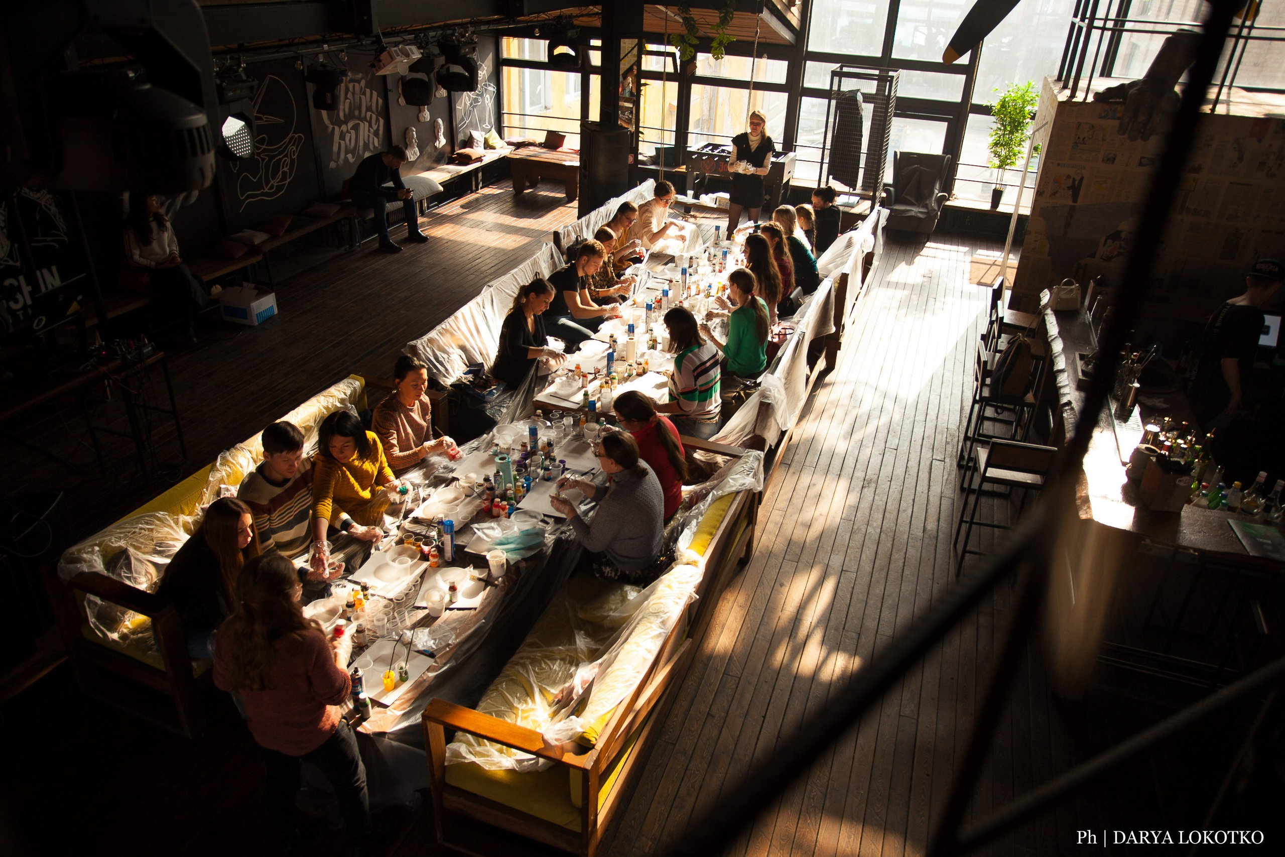 Мастер класс Fluid Art. Фотограф Дарья Локотко в Красноярске