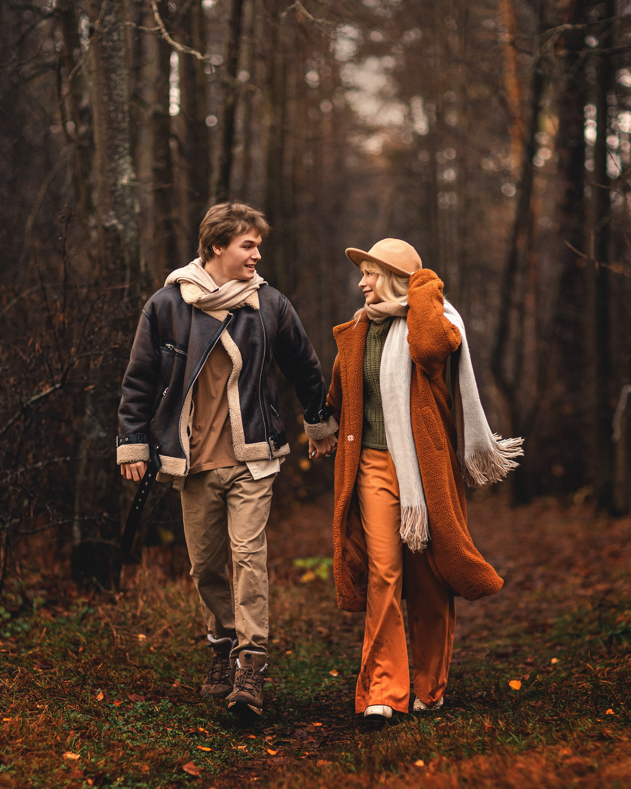 Осенняя лавстори. Детский и семейный фотограф Елена Михайлова в Москве
