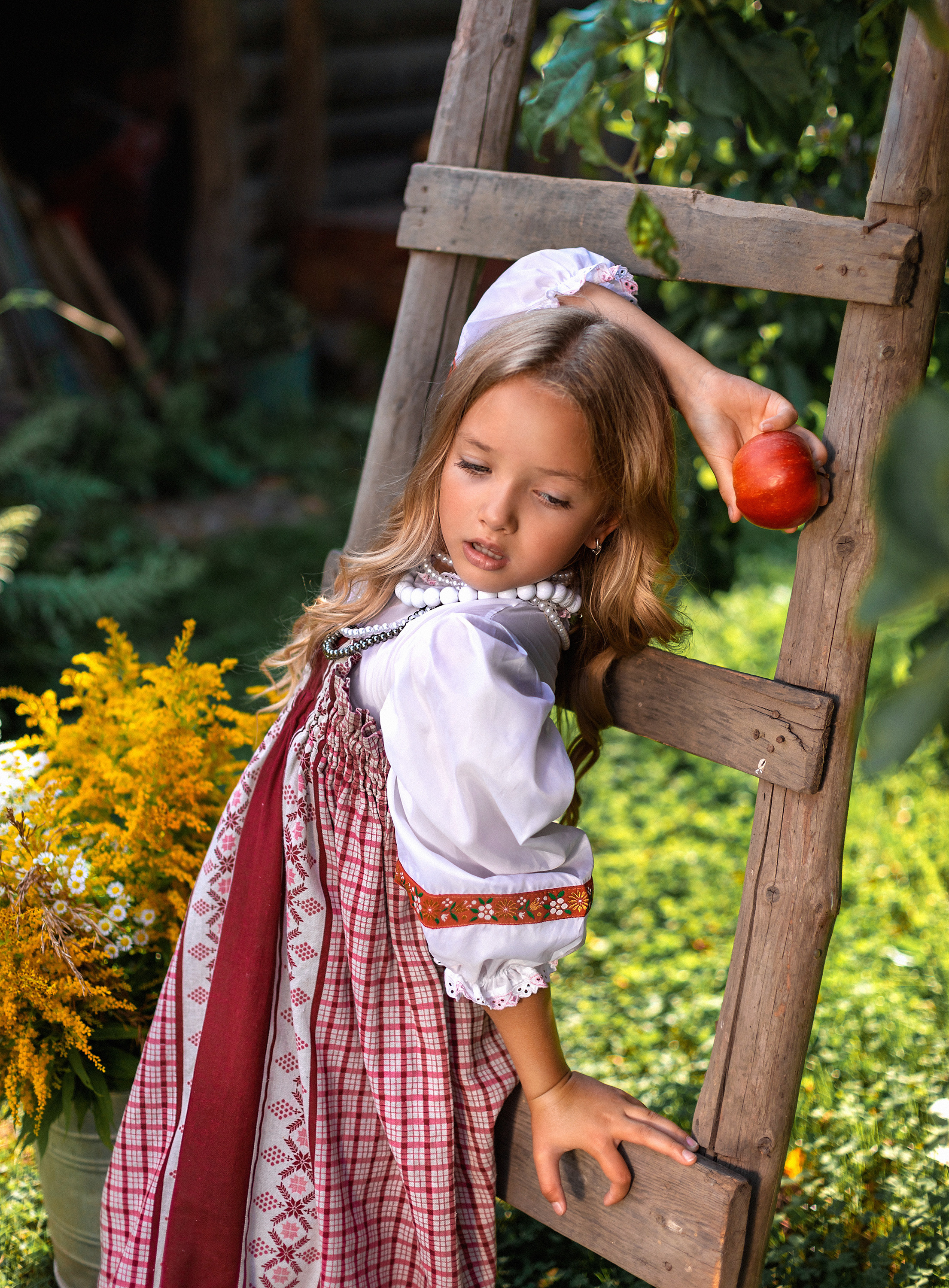 Деревенский стиль, детский портрет. Профессиональный фотограф, фотохудожник, видеограф из Москвы