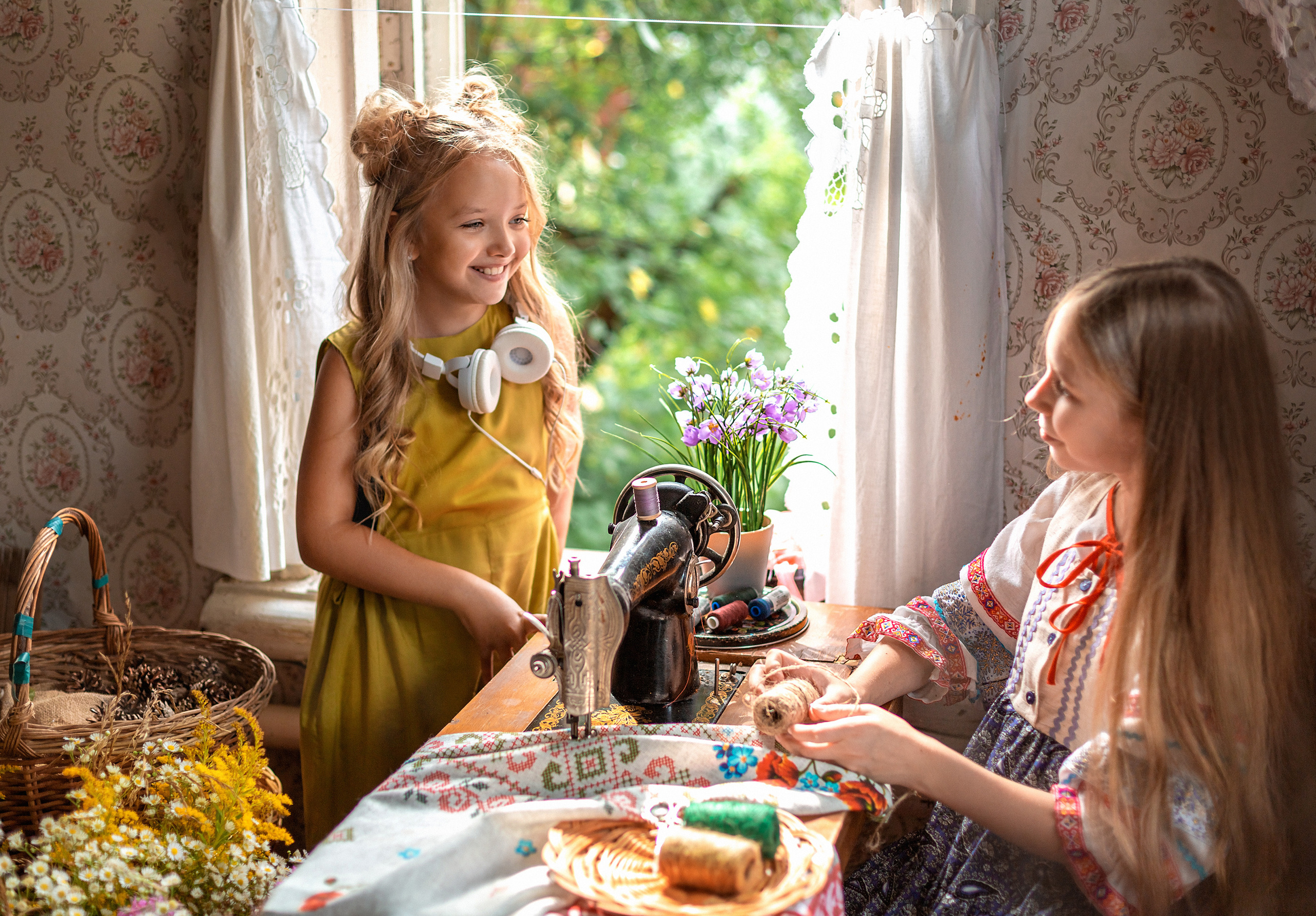 Деревенский стиль, детский портрет. Профессиональный фотограф, фотохудожник, видеограф из Москвы