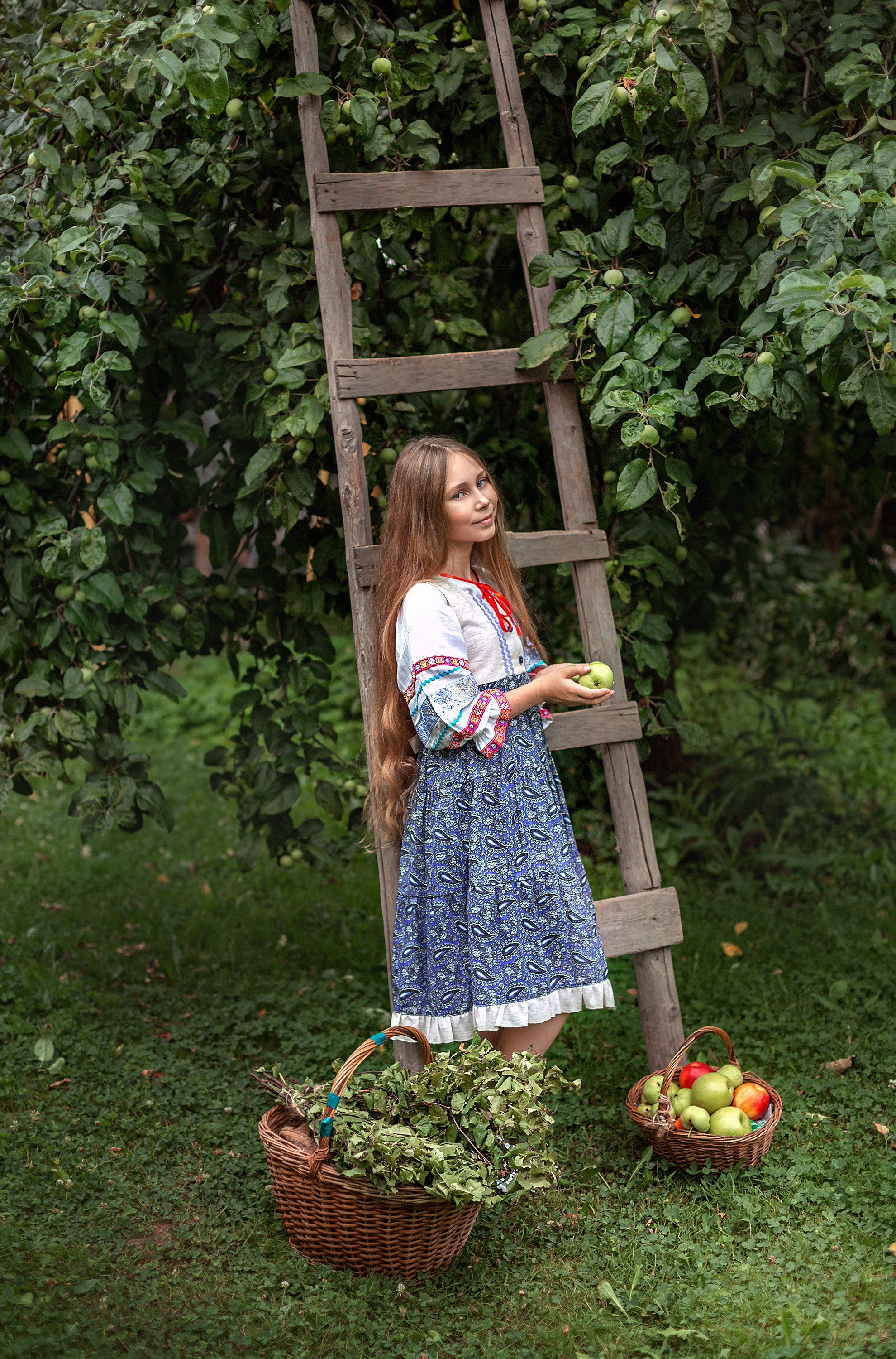 Деревенский стиль, детский портрет. Профессиональный фотограф, фотохудожник, видеограф из Москвы