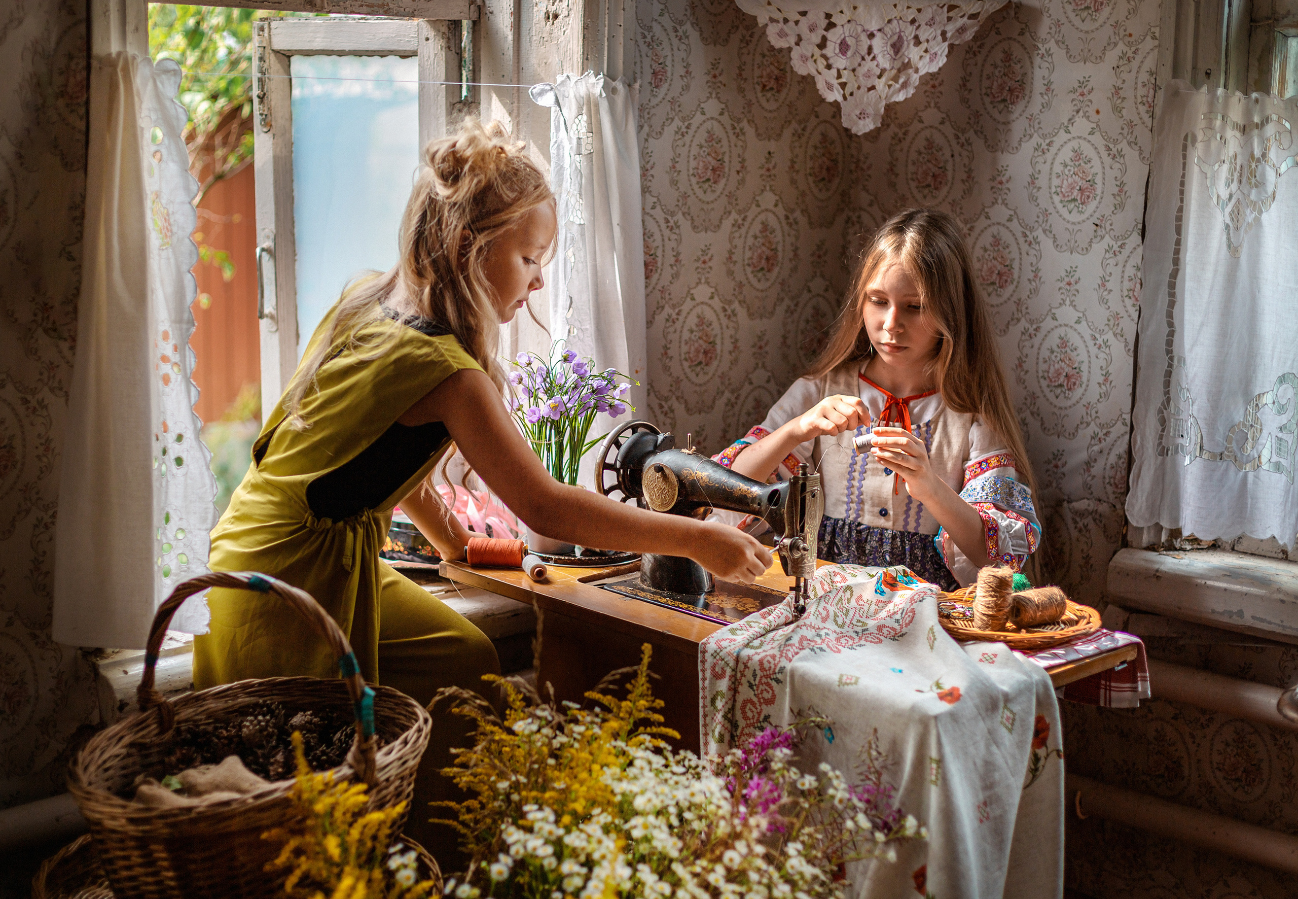 Деревенский стиль, детский портрет. Профессиональный фотограф, фотохудожник, видеограф из Москвы