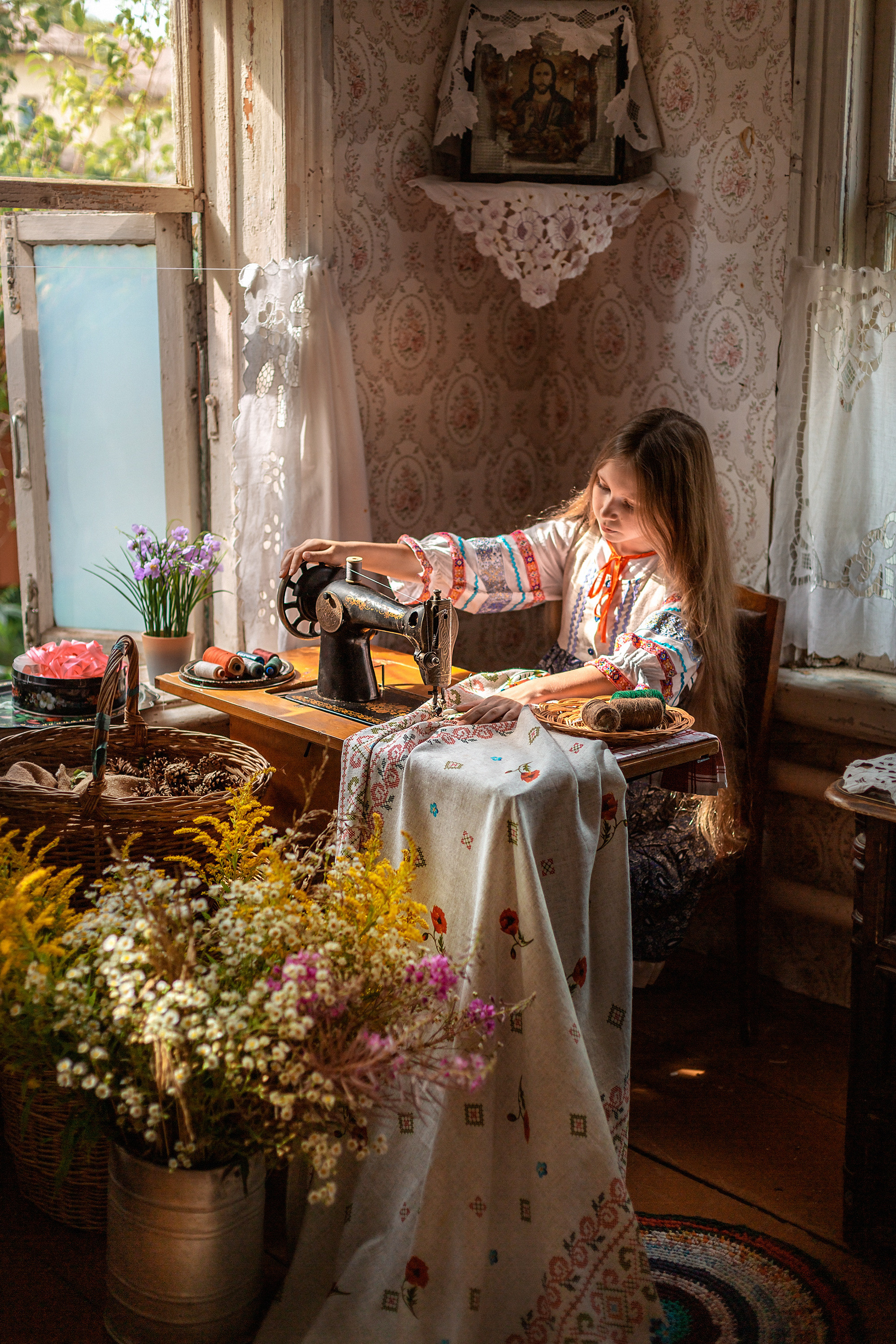 Деревенский стиль, детский портрет. Профессиональный фотограф, фотохудожник, видеограф из Москвы