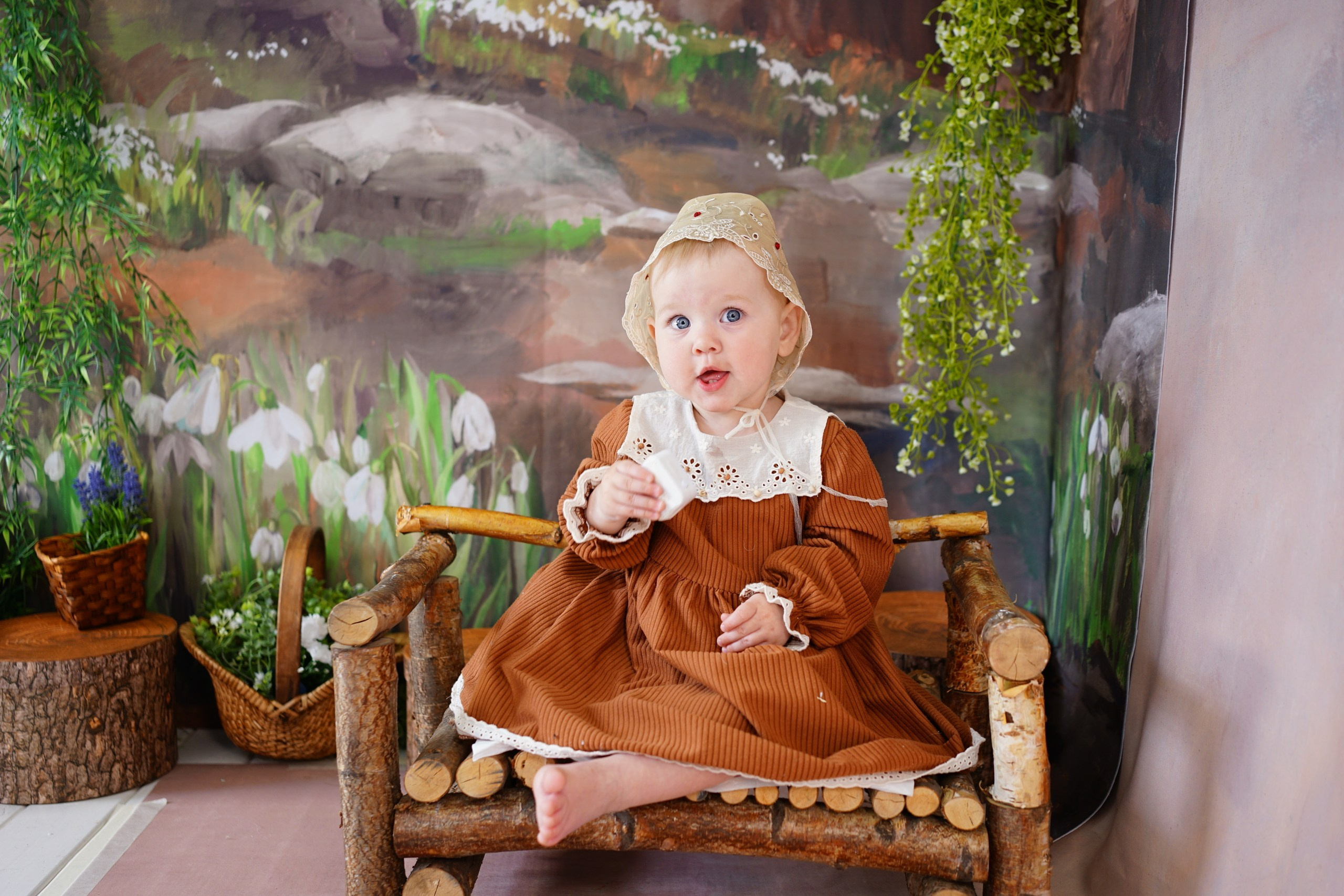 Фотозоны на ХОЛСТЕ. Детская Фотостудия ГОДОВАСИКИ в Санкт-Петербурге фотосесия на годик