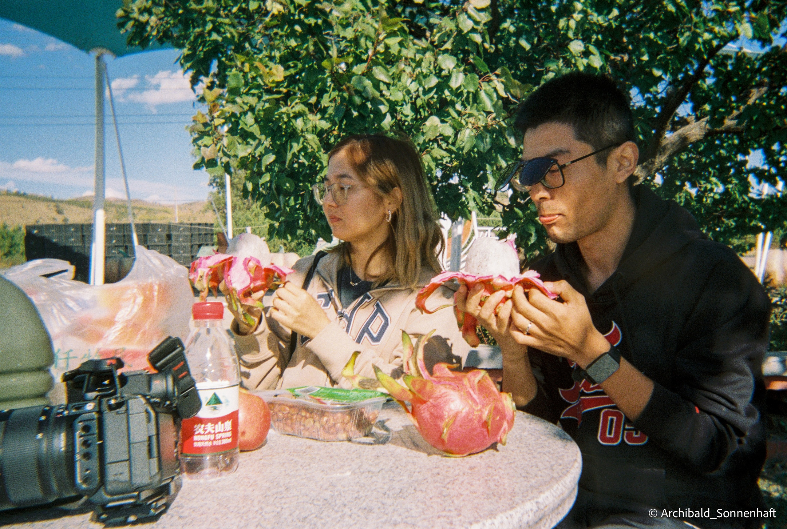 One film reel. Photographer in Guangzhou, China. Archibald Sonnenhaft