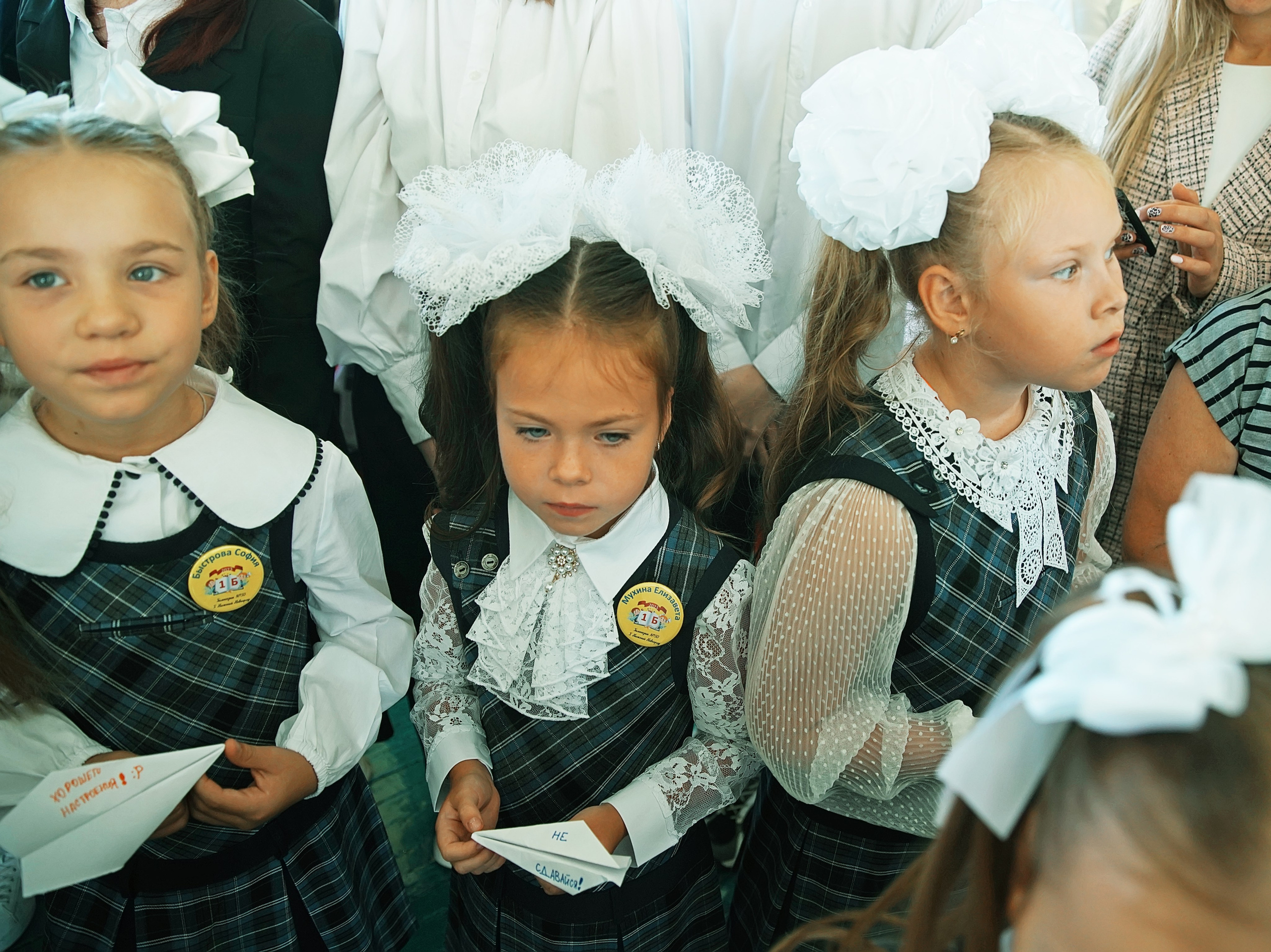 Первый класс линейка, в классе, портреты. Семейный и детский фотограф в Нижнем Новгороде