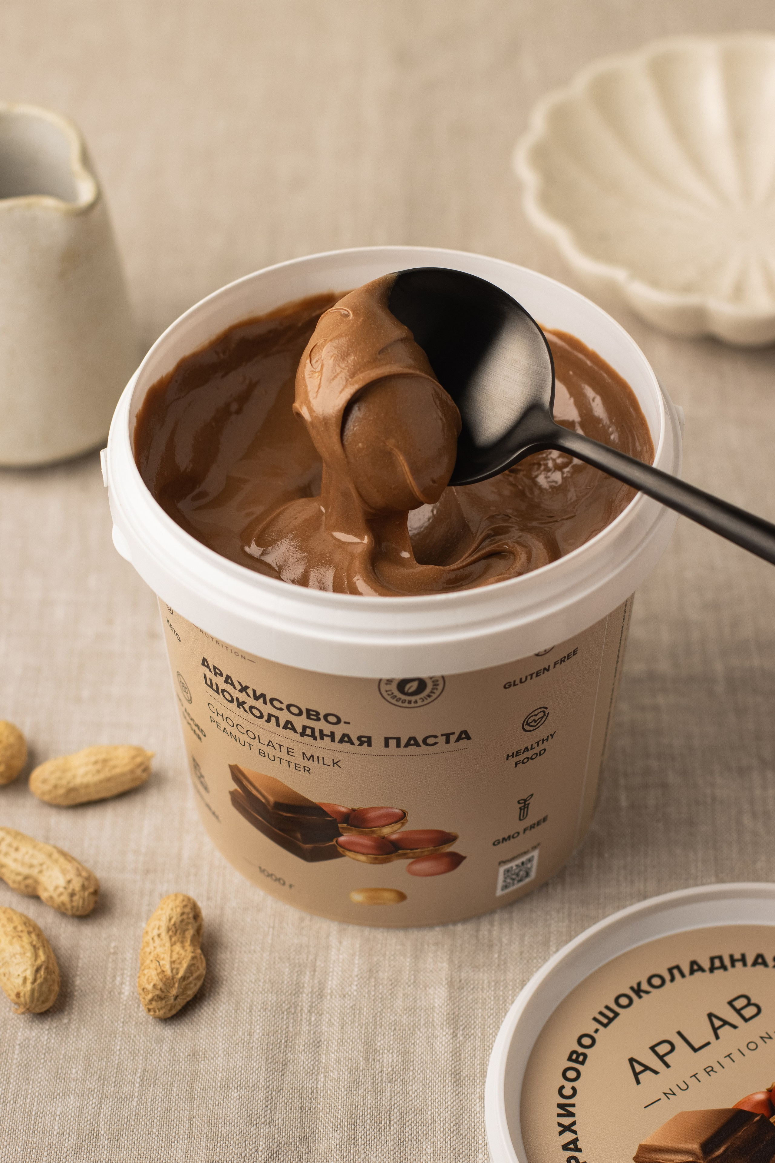 Ореховые пасты Aplab. Предметный фотограф в Балашихе Анастасия Михайлова