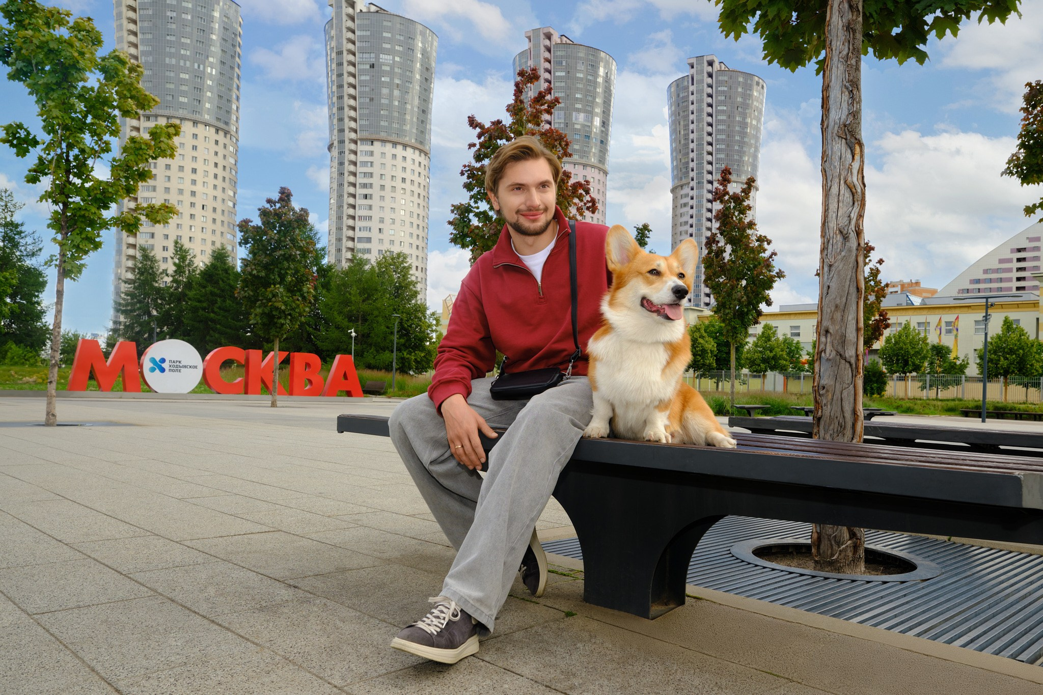 МосТуризм. «ЛЕТО В МОСКВЕ. Прогулка с собакой». Профессиональный фотограф в Москве Павел Жданов