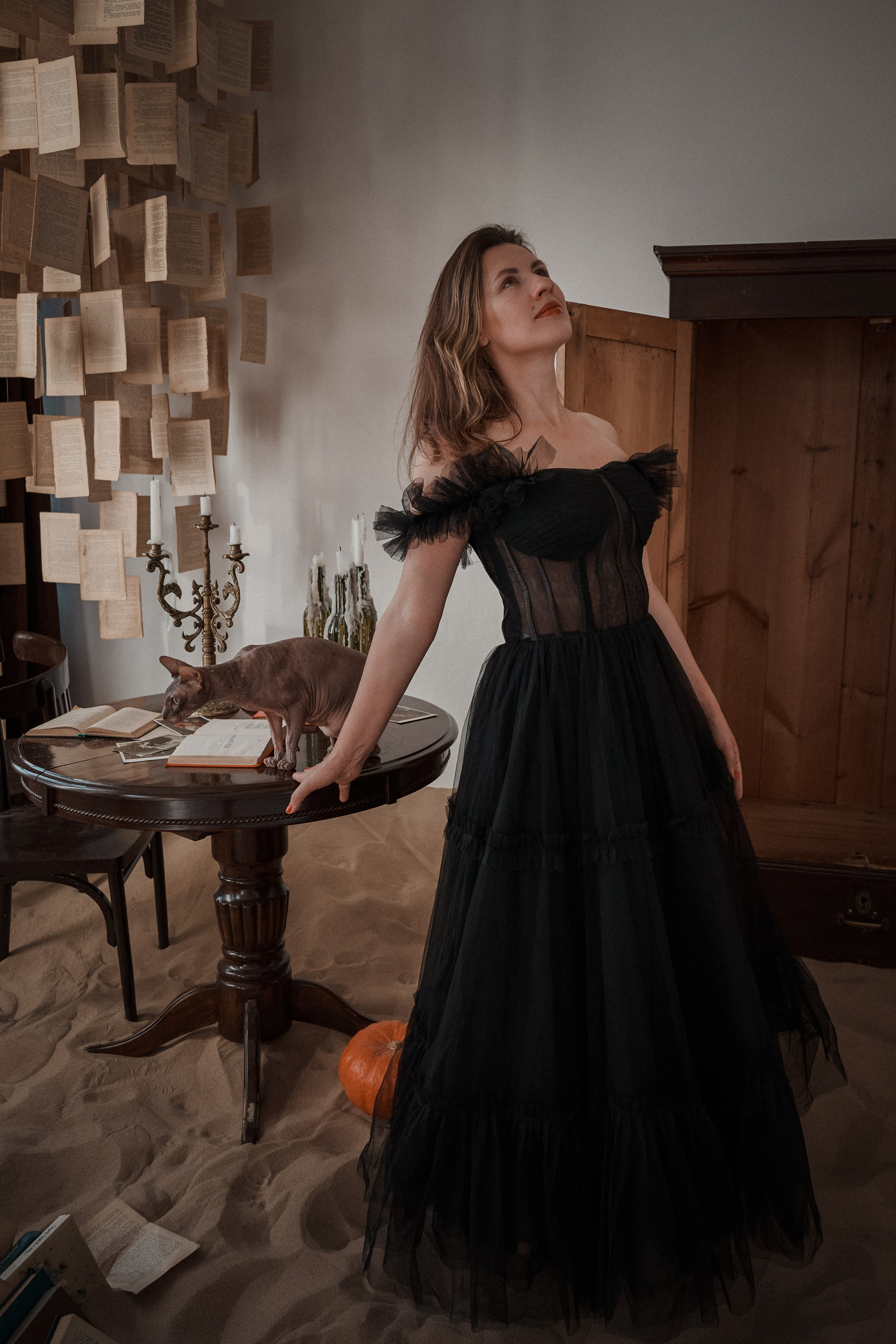 Мария, коты Рамсик и Вася. Фотограф анималист в Казани Алина Сулейманова. Фотограф животных