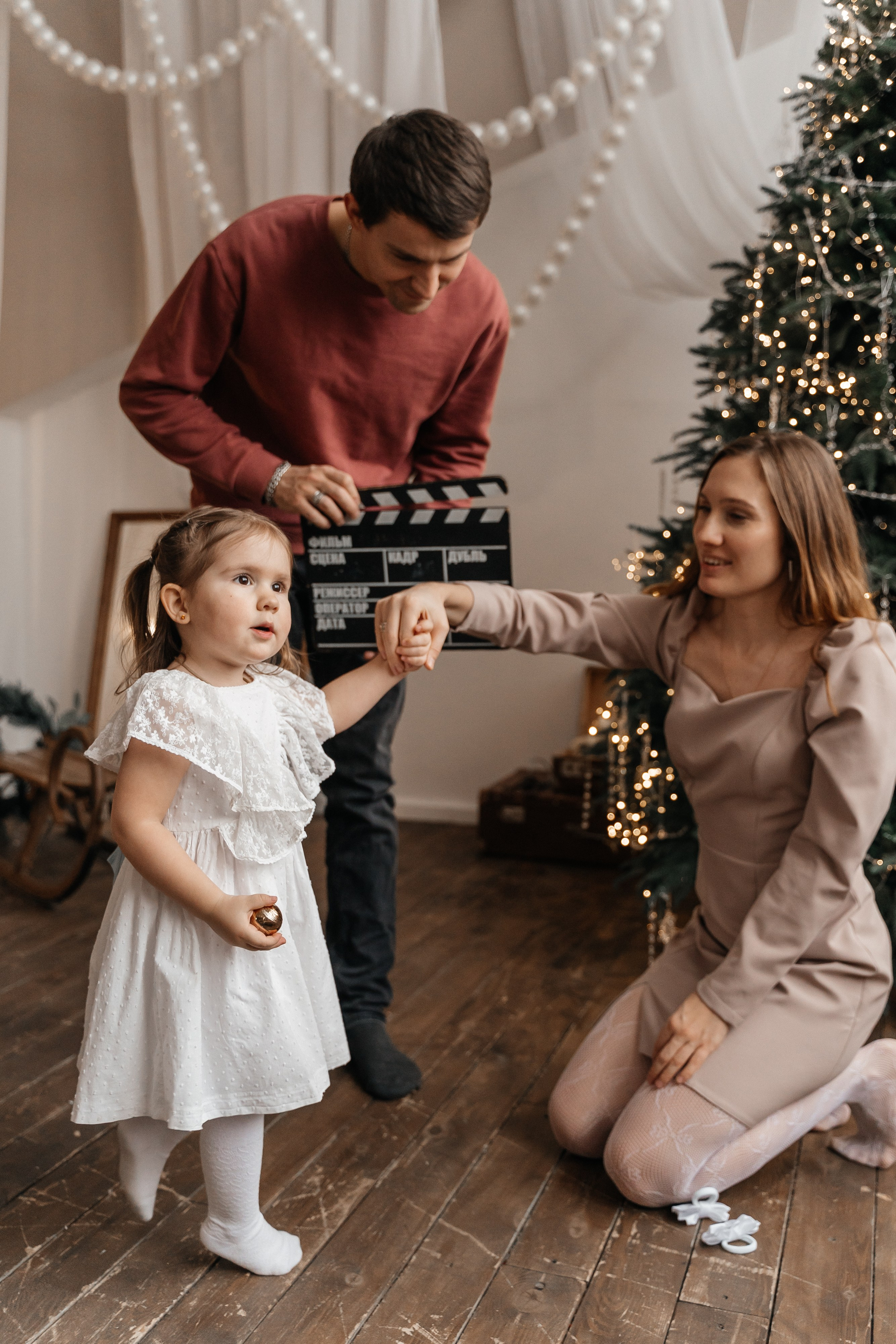 Серёжа, Аня и Василина. Волик Мария