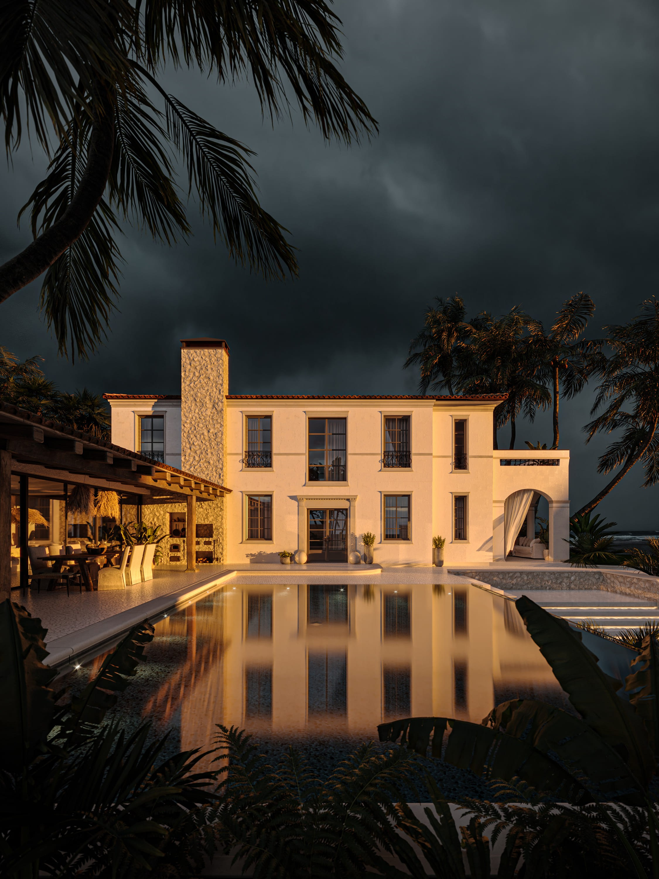 3d Визуализация коттеджа. 3d Визуализация коттеджей.