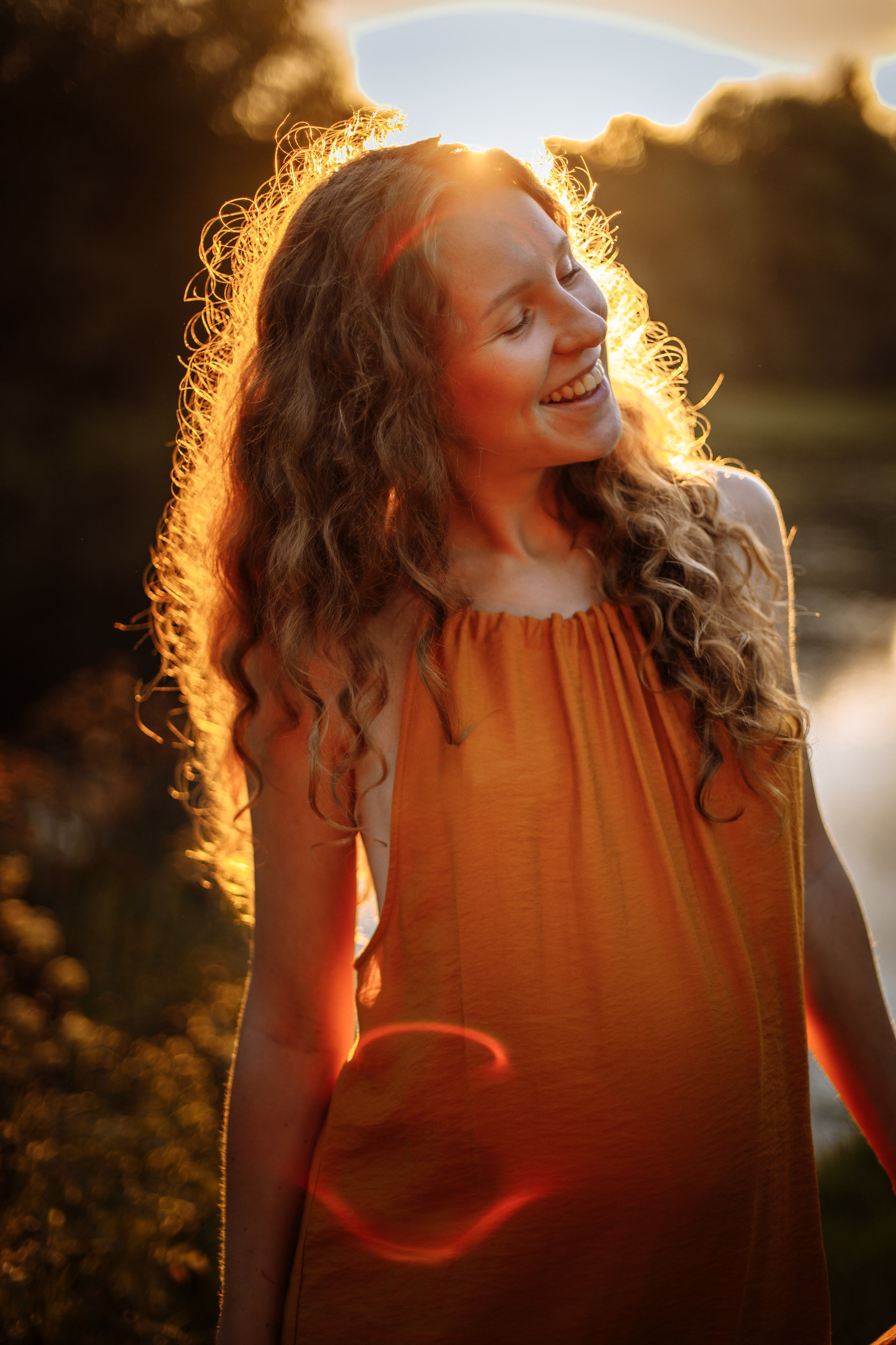 фотосессия беременности в лесу