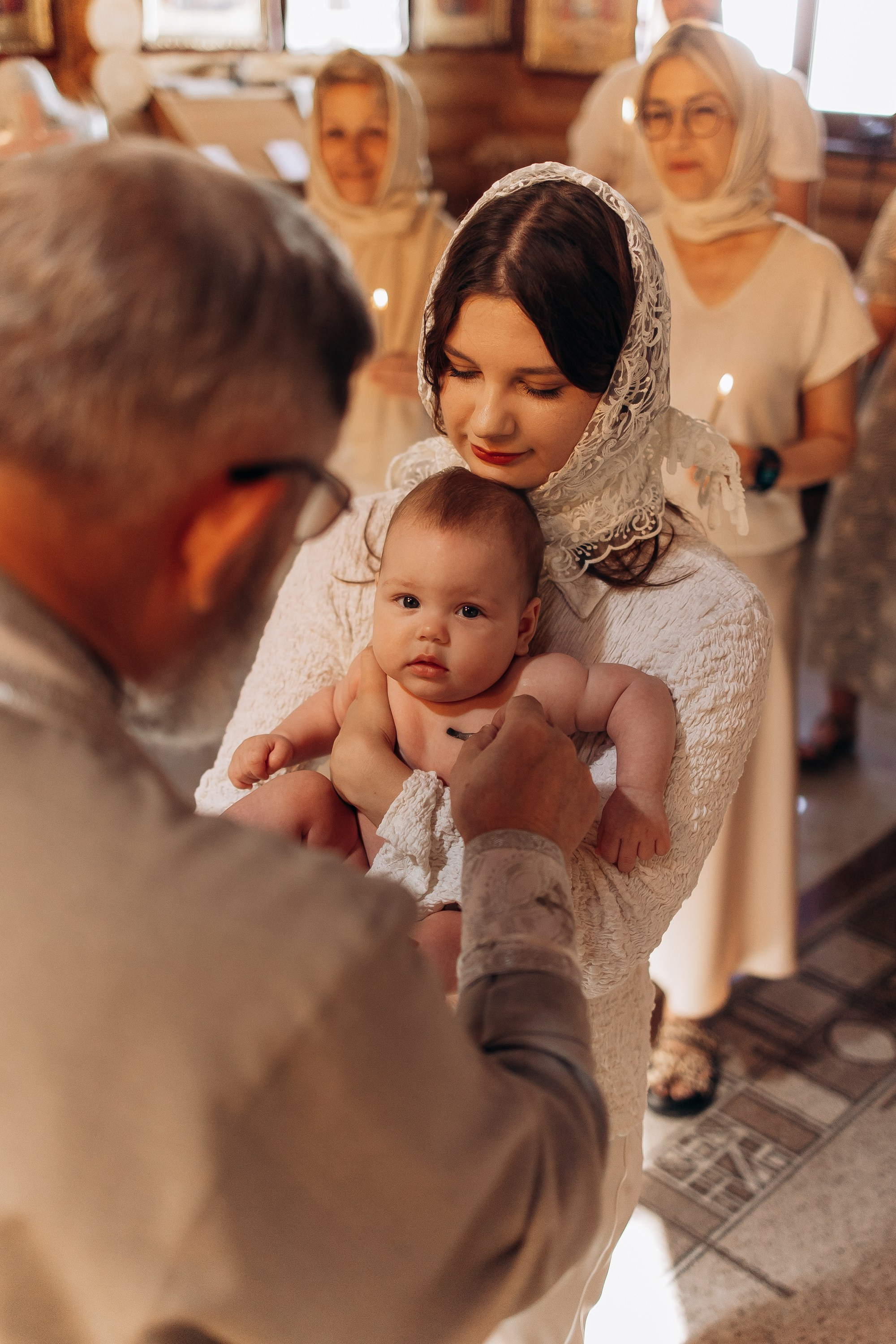 Таинство Крещения Татии. Семейный фотограф в Краснодаре Храмова Анна