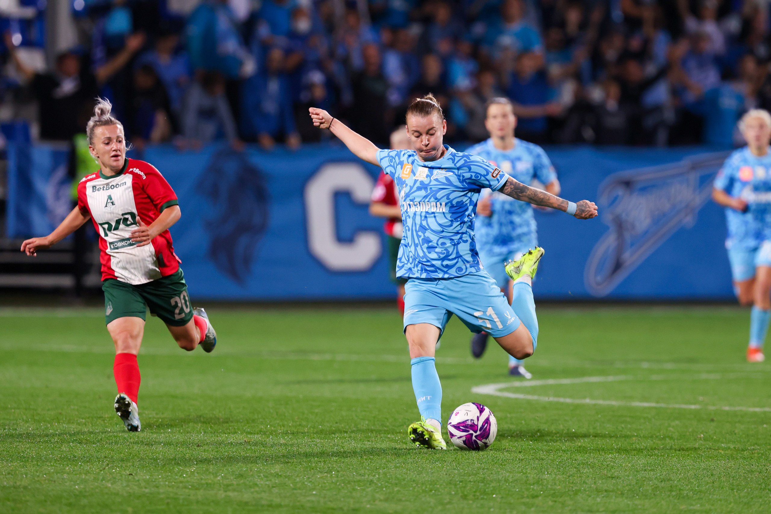 ЖФК «Зенит» — ЖФК «Локомотив» Москва Winline Кубок России 13.09.2025. Спортивный и репортажный фотограф Антон Тереханов