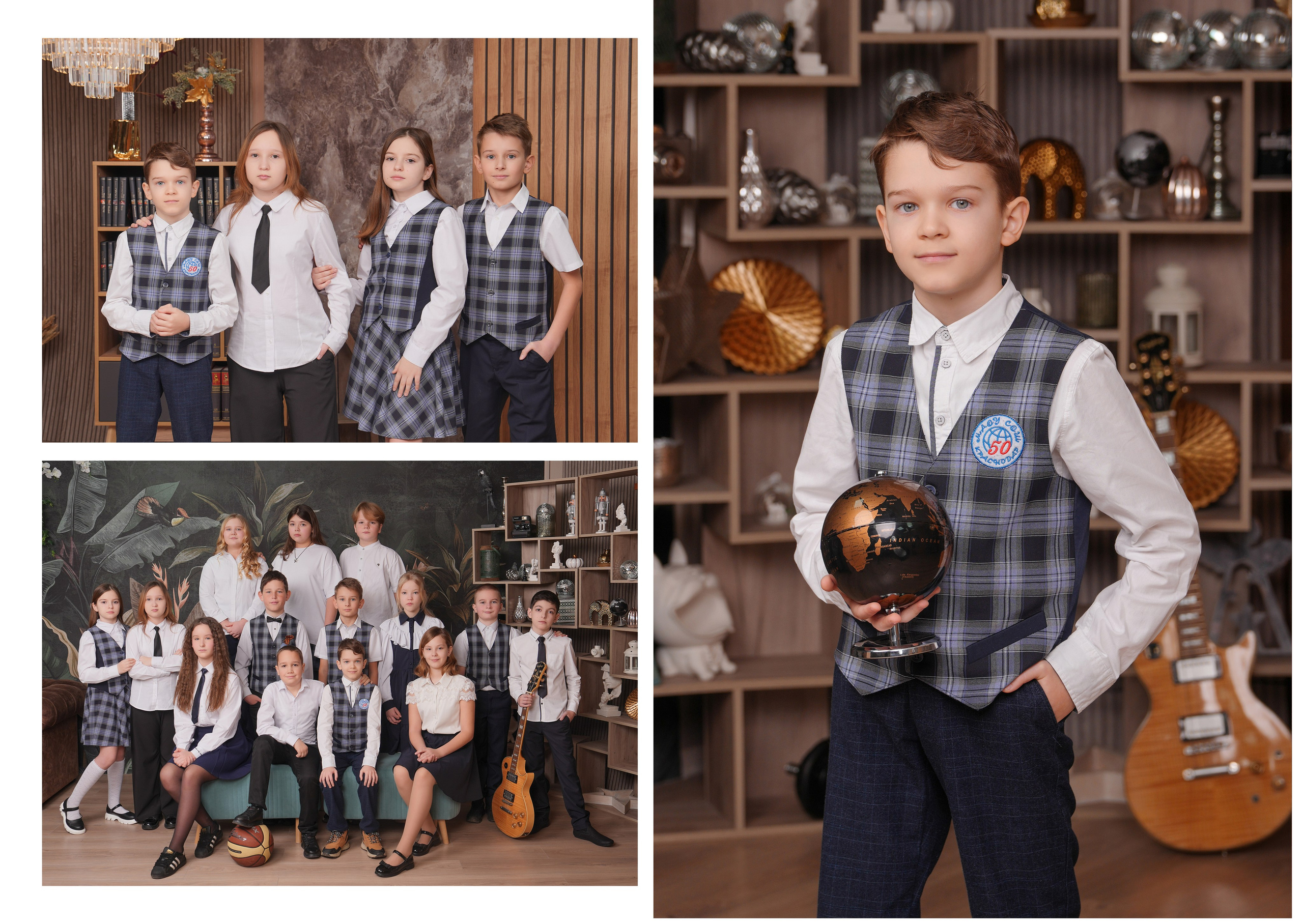 ШКОЛА 50 — 4 «В» класс. Красивый выпускной альбом в Краснодаре