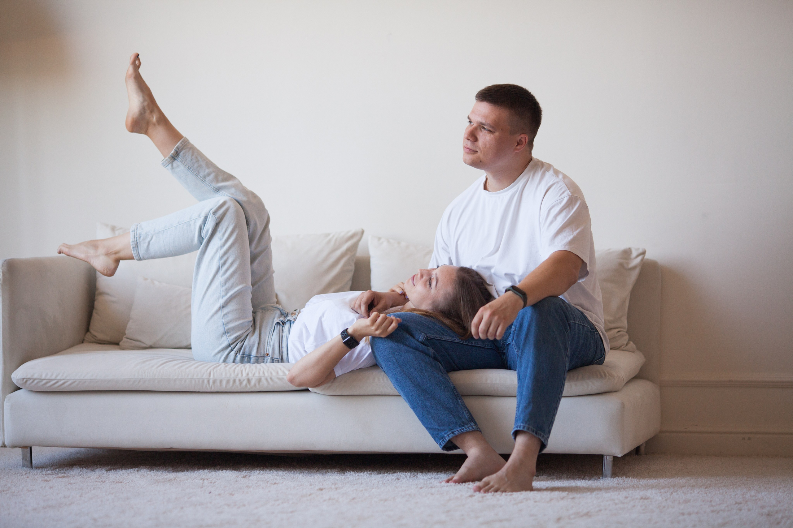 Женя и Кристина минимализм. Семейный и детский фотограф в Краснодаре Брусилова Марина