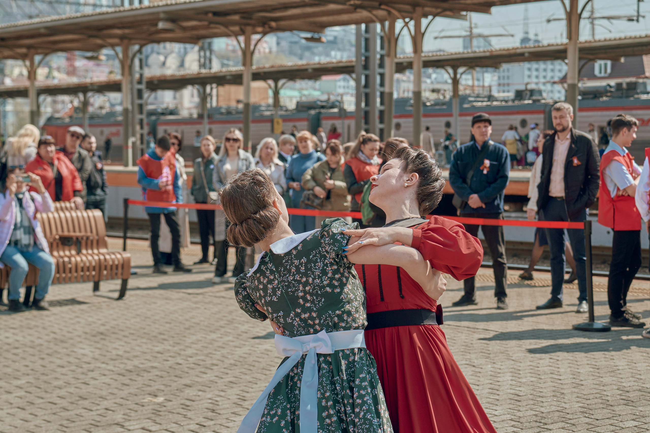 Поезд Победы!. Фотограф во Владивостоке