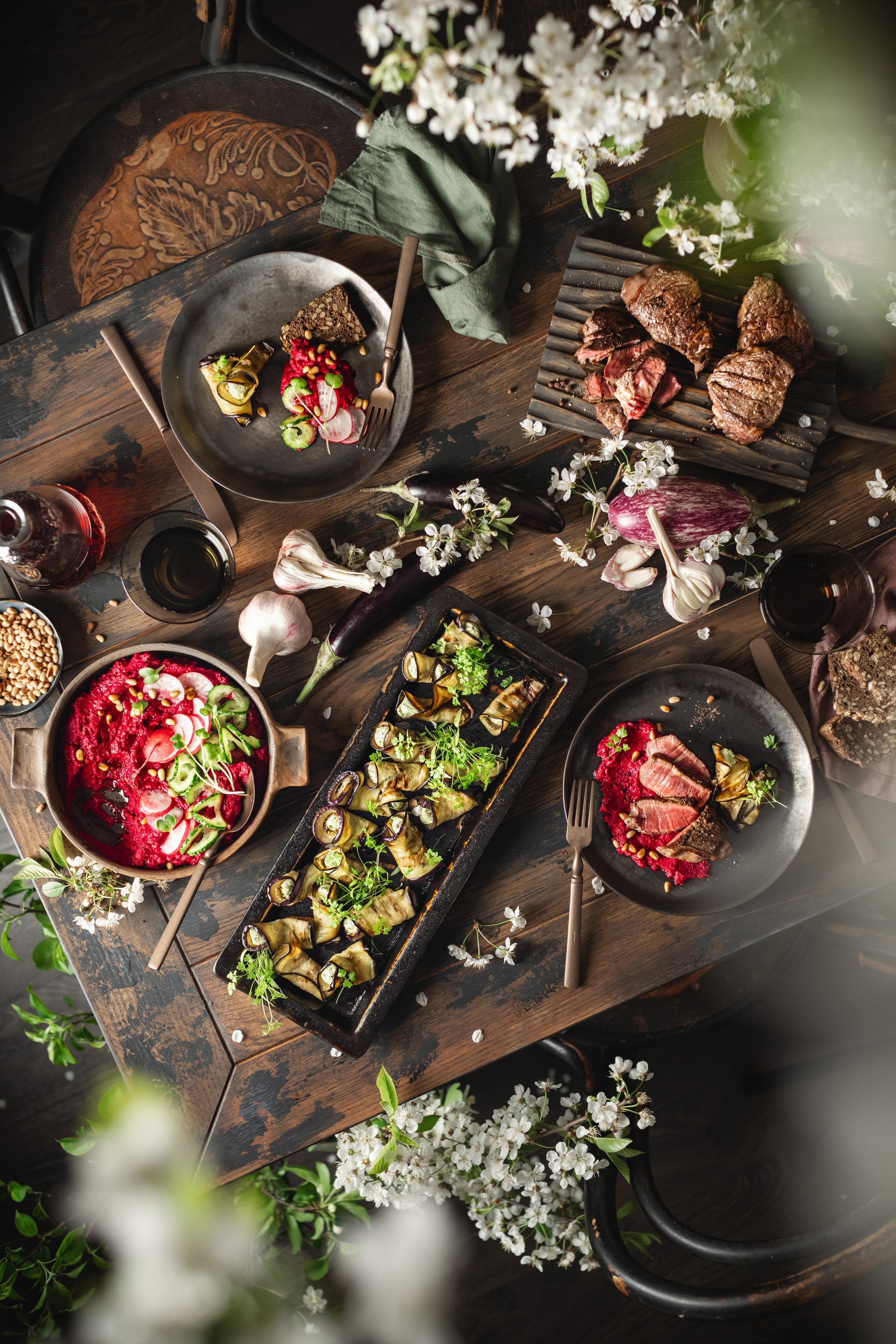 Хумус и мясо. Foodie Stories (гастрономические истории) рекламная фуд-фотосъёмка, Москва